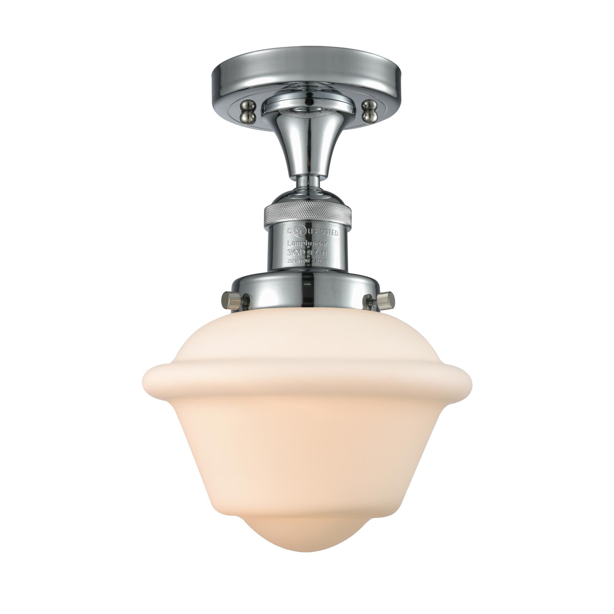 Bruno Marashlian Small Oxford 7 Inch 1 Light Semi Flush Mount by Innovations Lighting