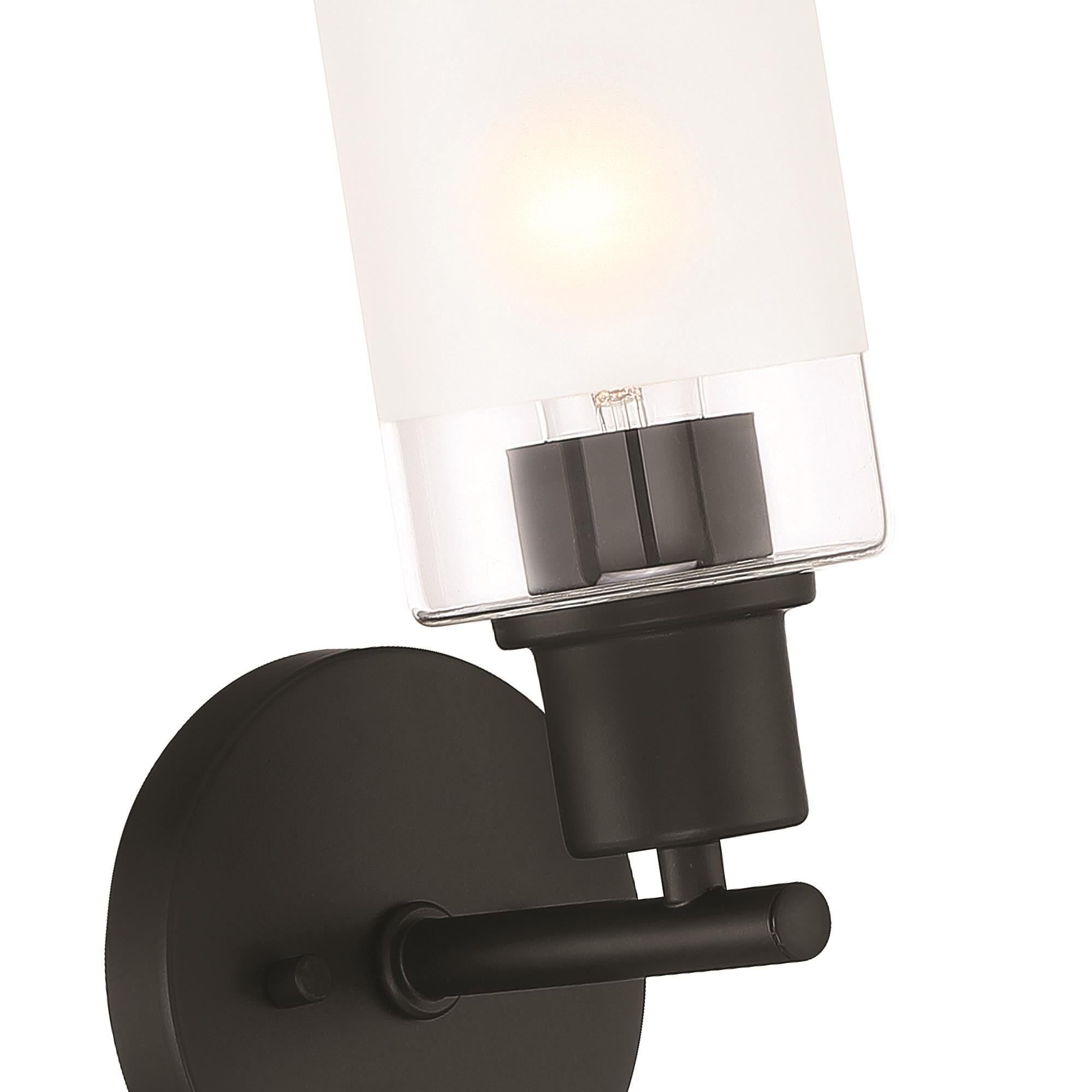 Shown in Matte Black finish and Clear and Etched glass