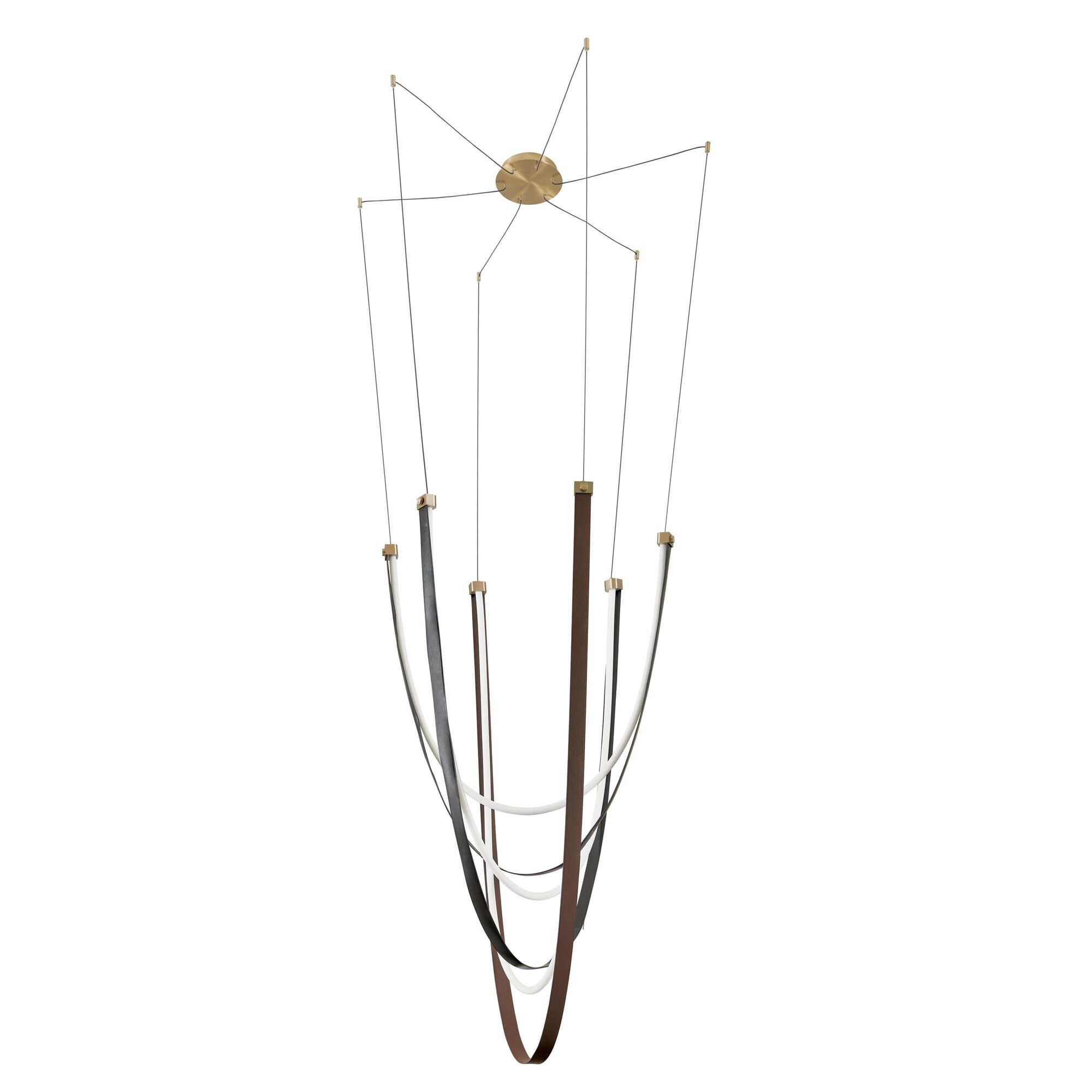 Shown in Champagne Gold finish and White shade