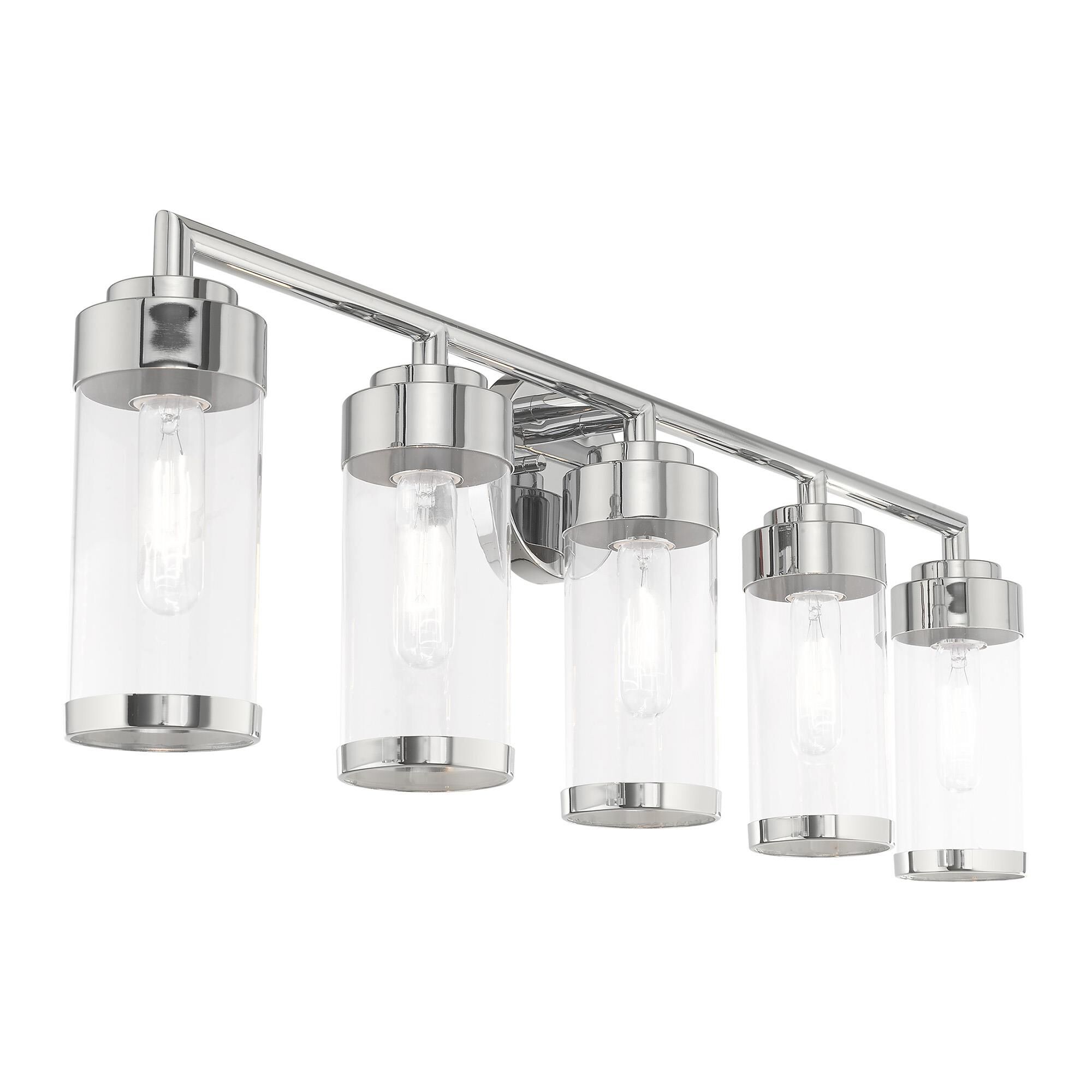 Hillcrest 35 Inch 5 Light Bath Vanity Light by Livex Lighting