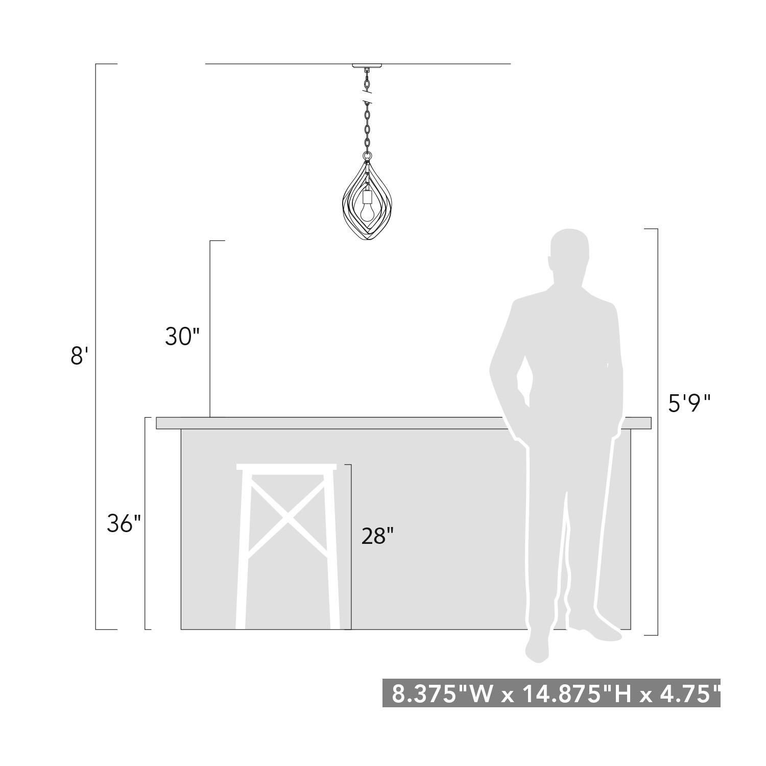 Shown in White Gold finish
