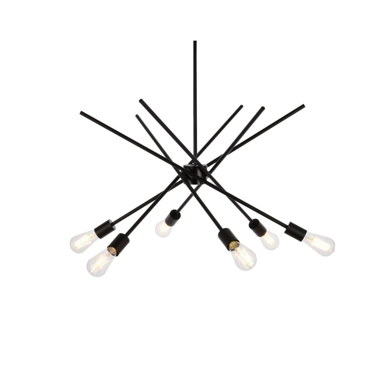 Armin 32 Inch 6 Light Chandelier by Elegant Lighting