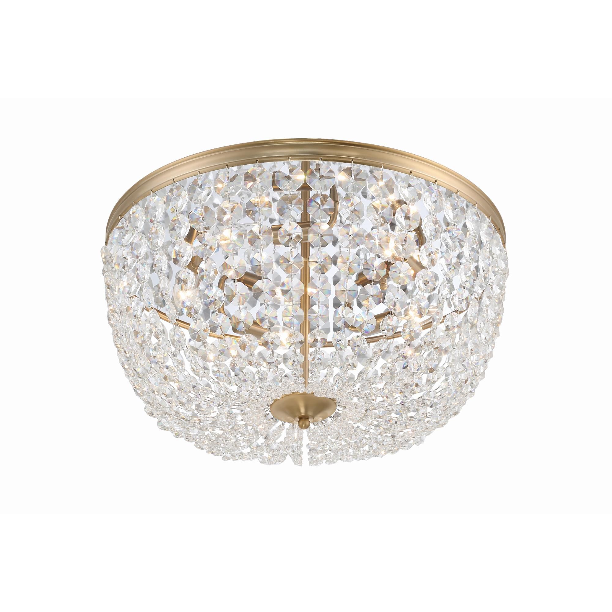 Nola 20 Inch 5 Light Flush Mount by Crystorama