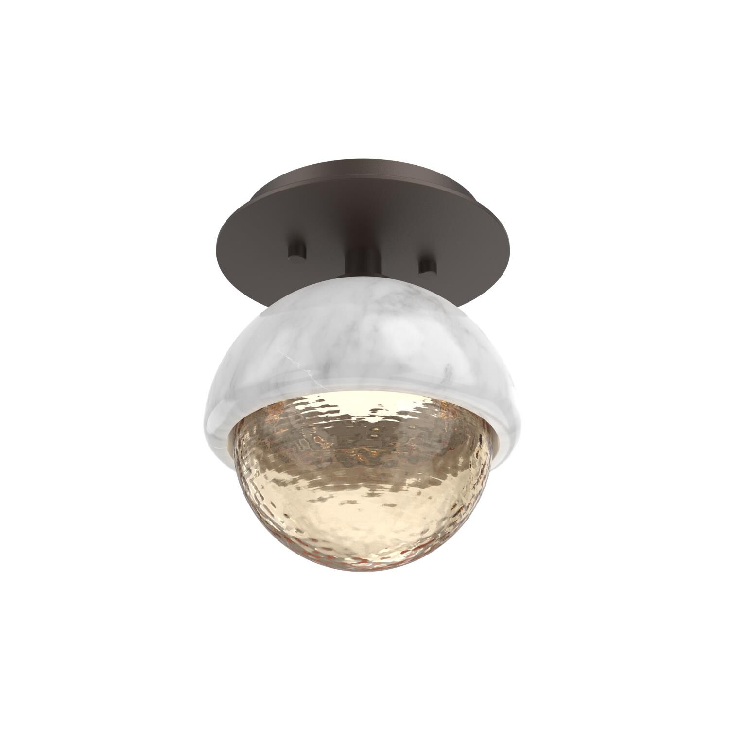 Levi Wilson Cabochon 6 Inch Flush Mount by Hammerton Studio