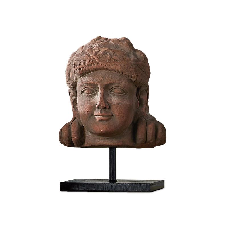 Mathura Head On Stand Figurine by Currey & Company