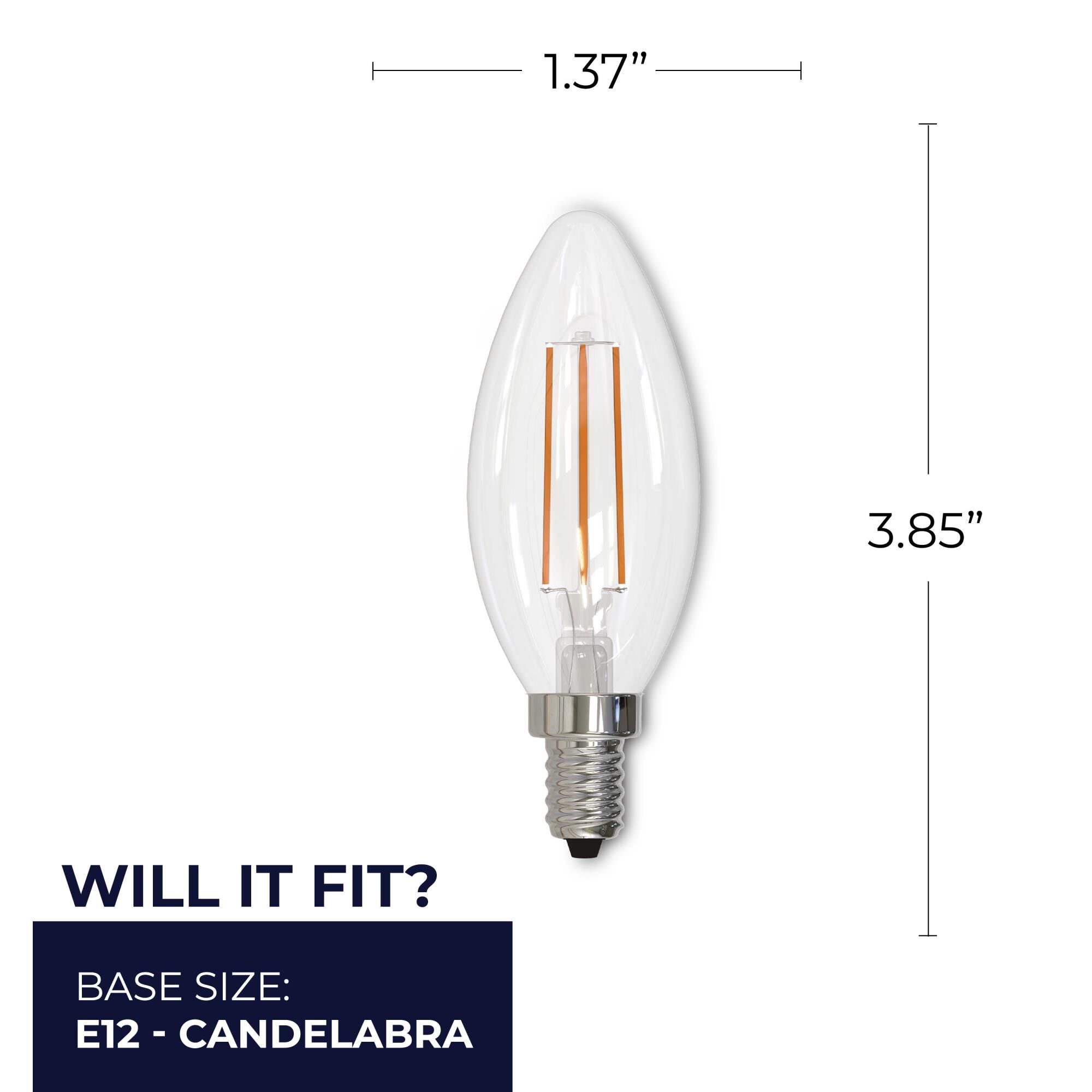 Dimmable 5 Watt 3000K B11 LED Light Bulb by Bulbrite