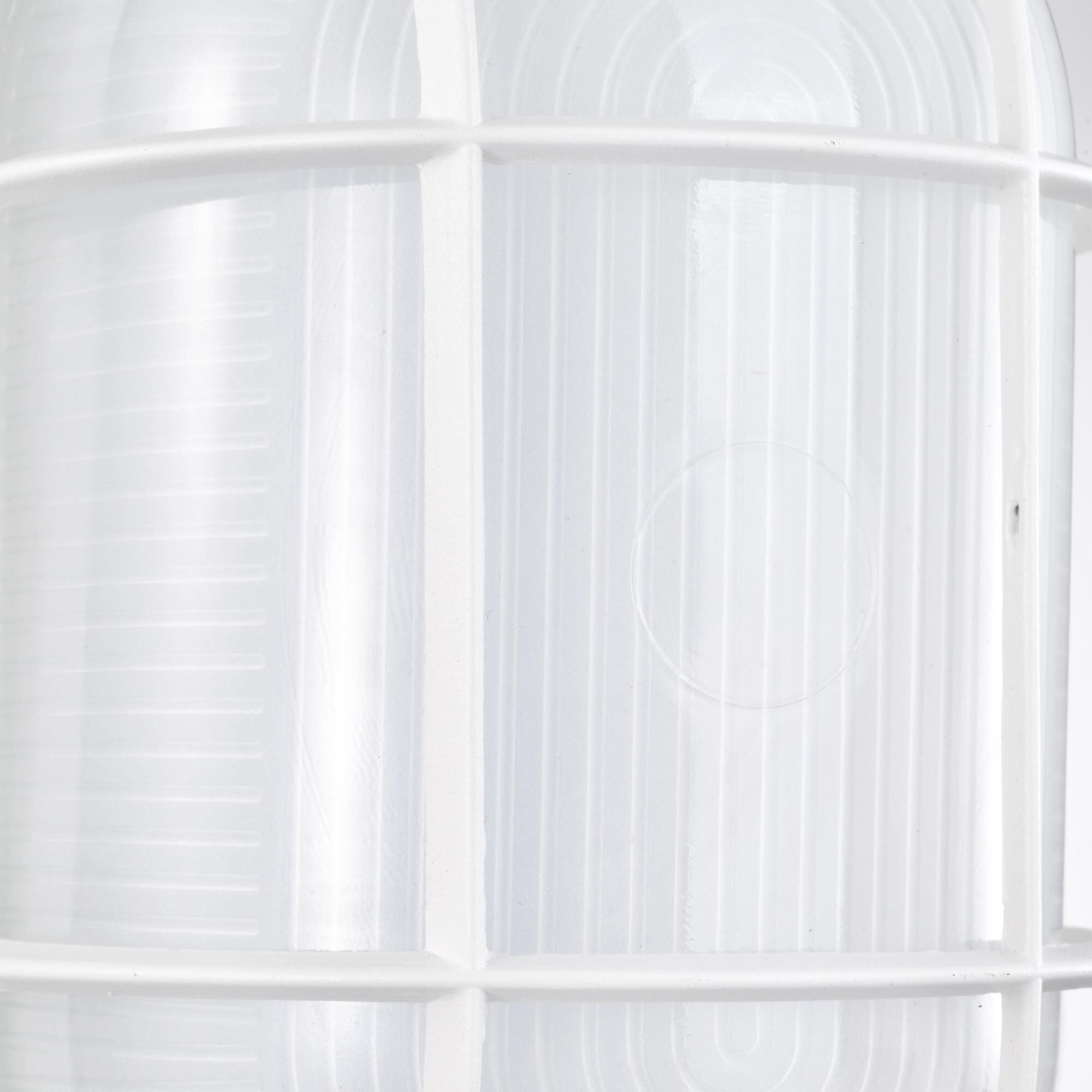 Shown in White finish and White glass