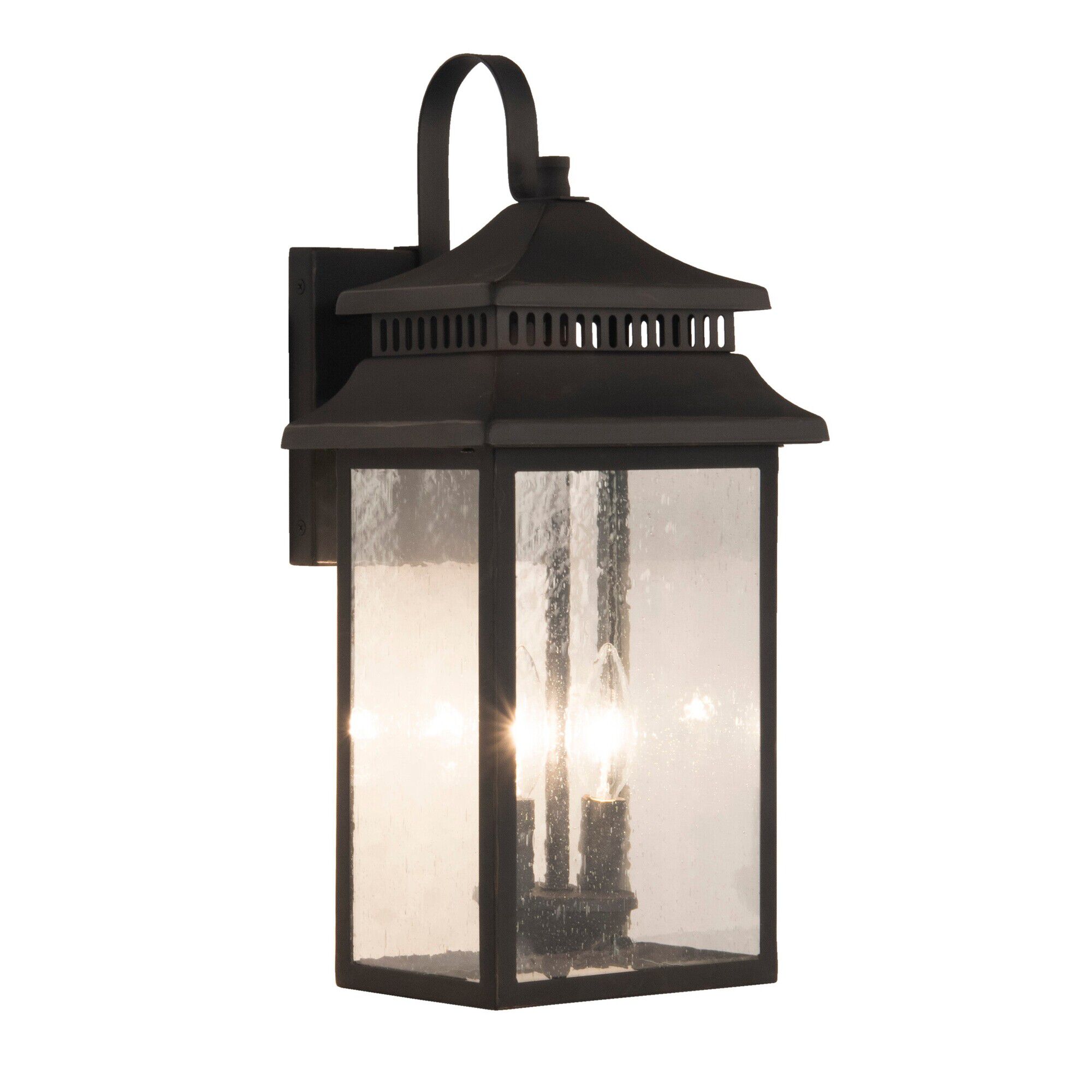 Shown in Dark Bronze Gilded finish and Rectangle glass