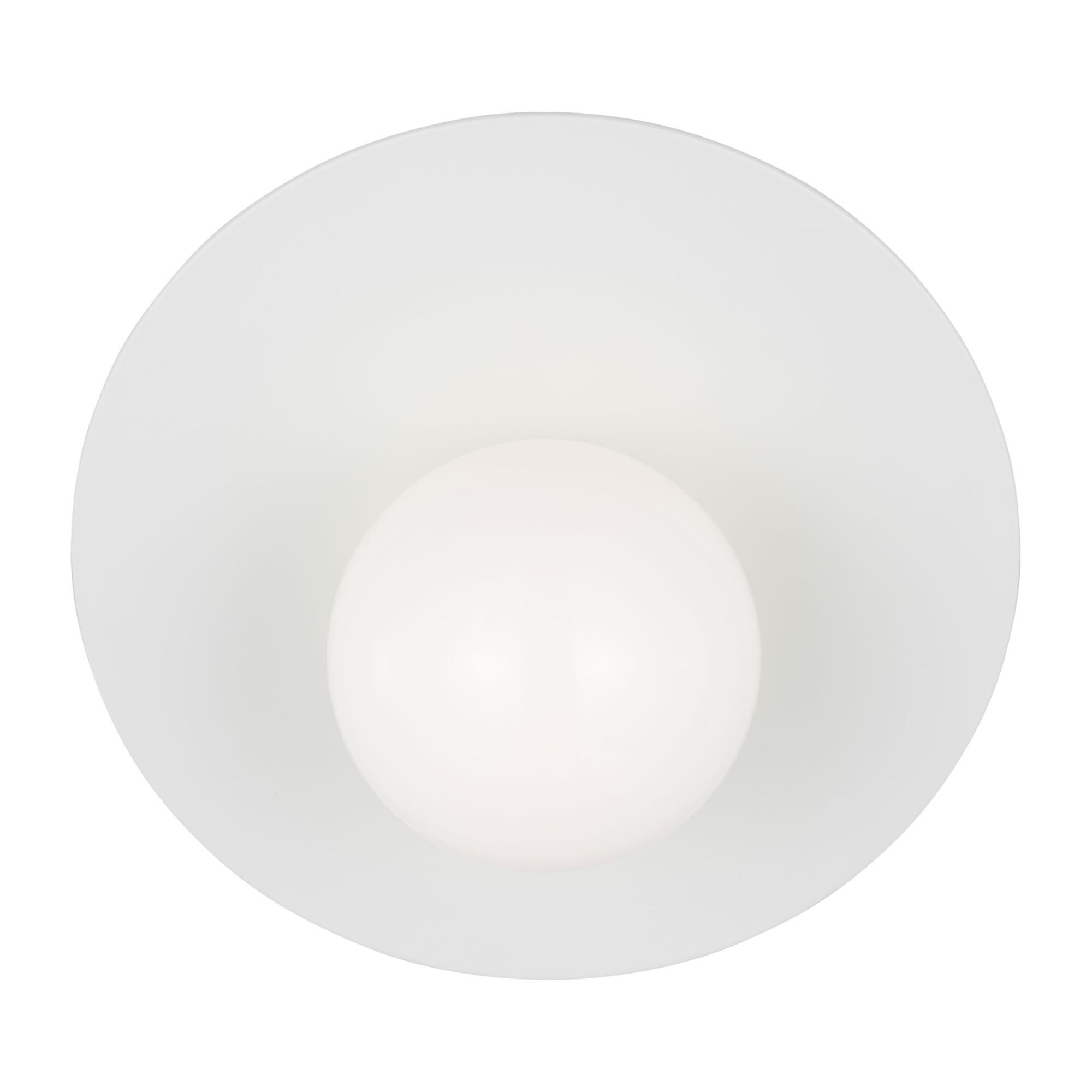 Shown in Matte White finish and Milk glass