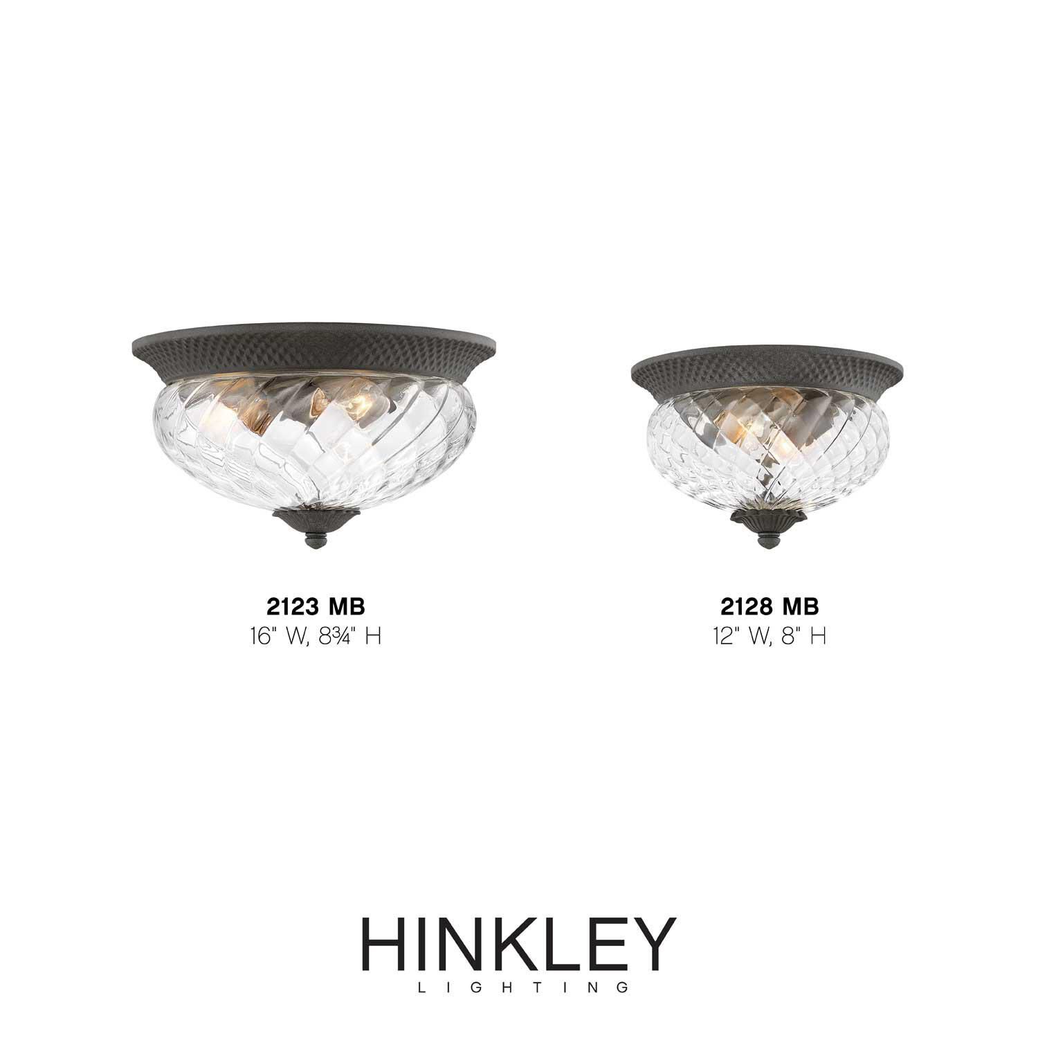 Plantation 12 Inch 2 Light Outdoor Flush Mount by Hinkley Lighting