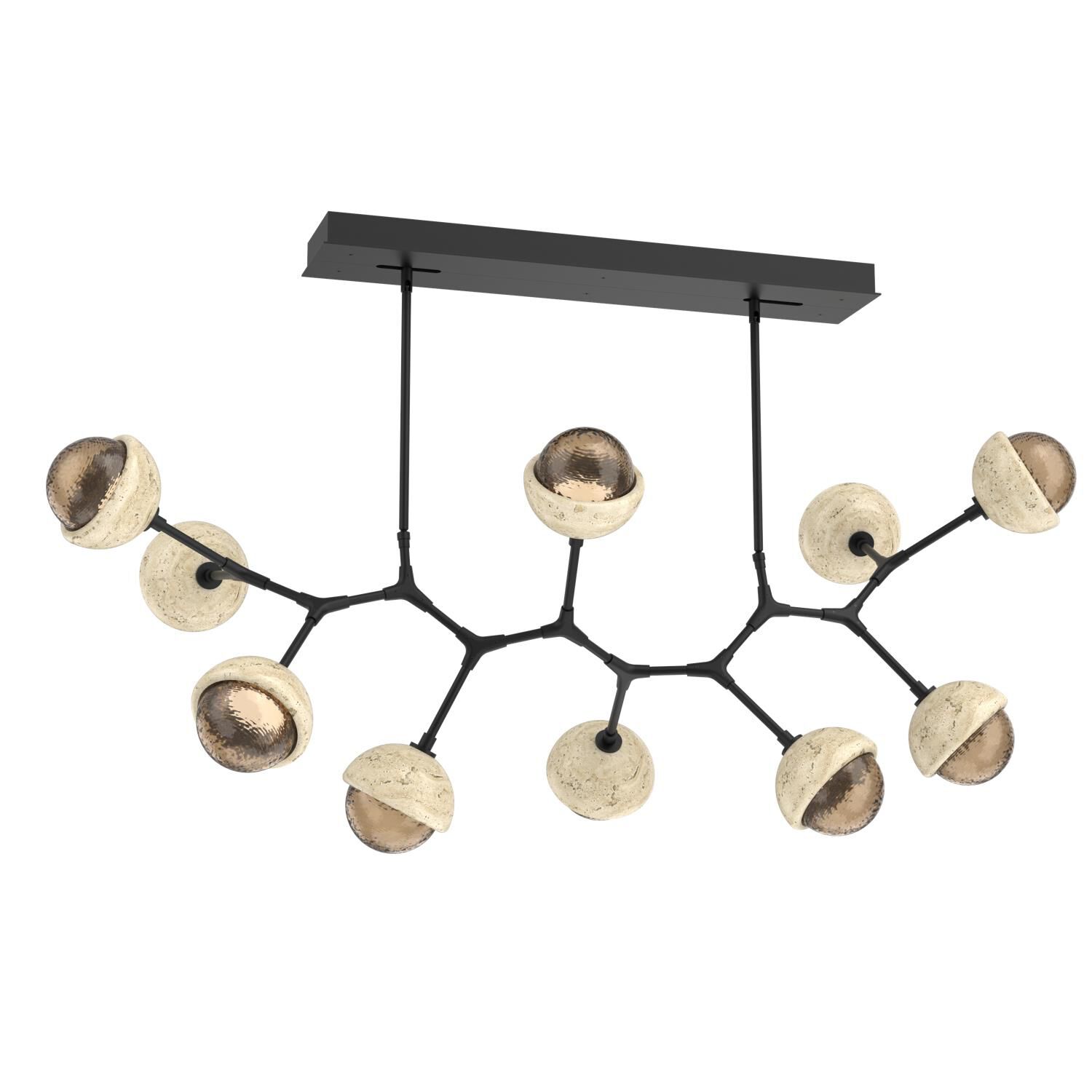 Levi Wilson Cabochon 56 Inch Linear Suspension Light by Hammerton Studio