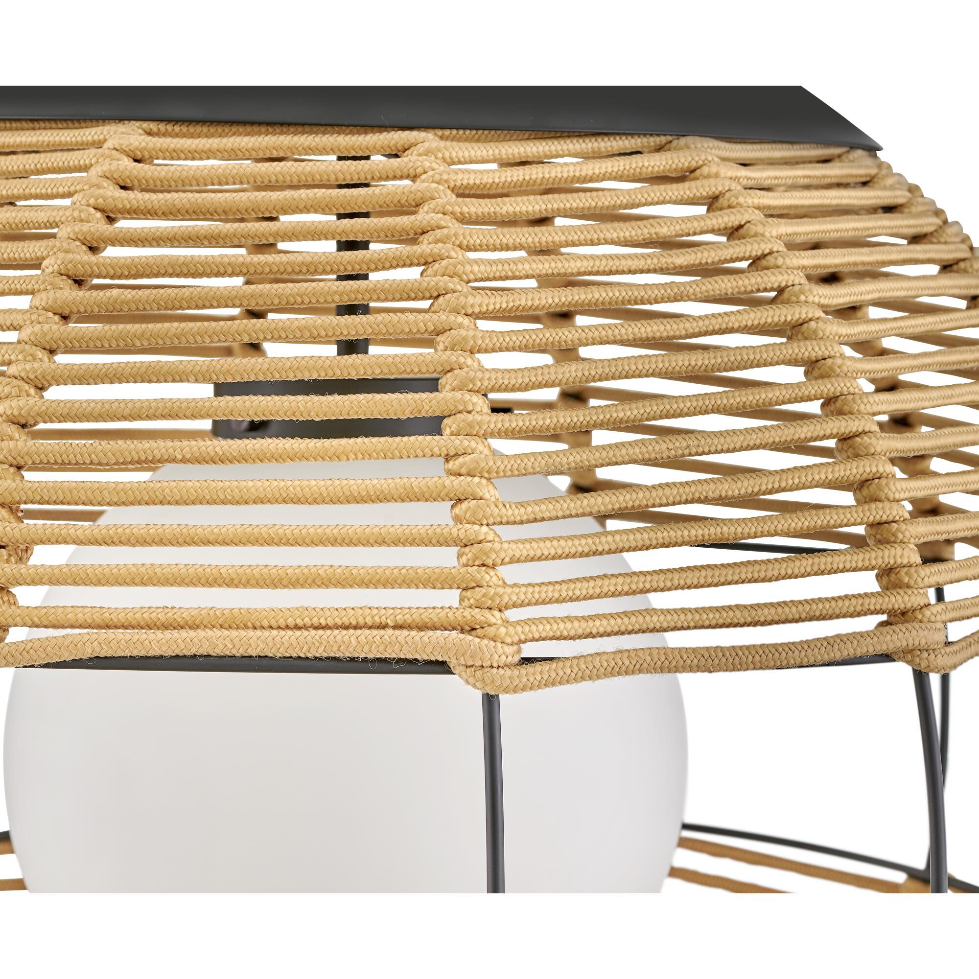 Shown in Black with Light Natural Nylon Shade finish and Etched Opal glass