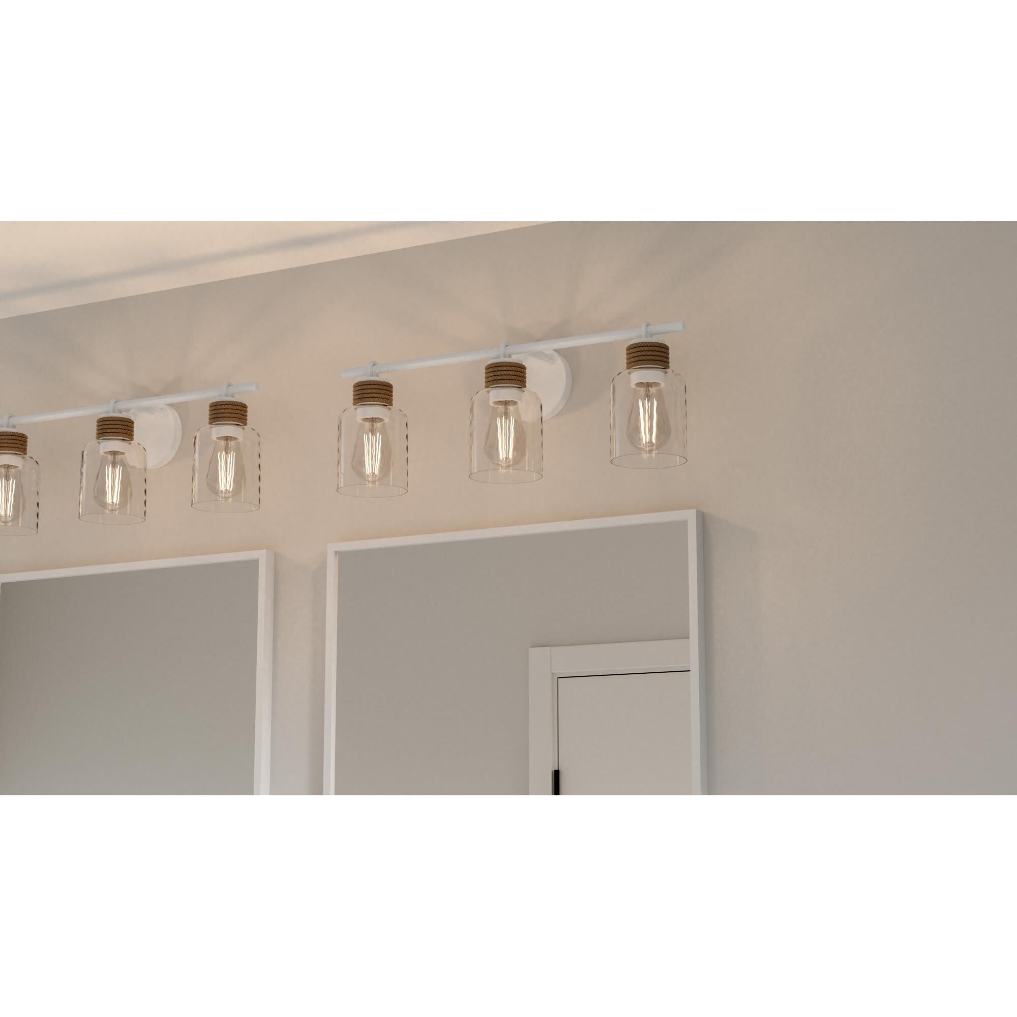 Shown in Matte White finish and Clear Water glass