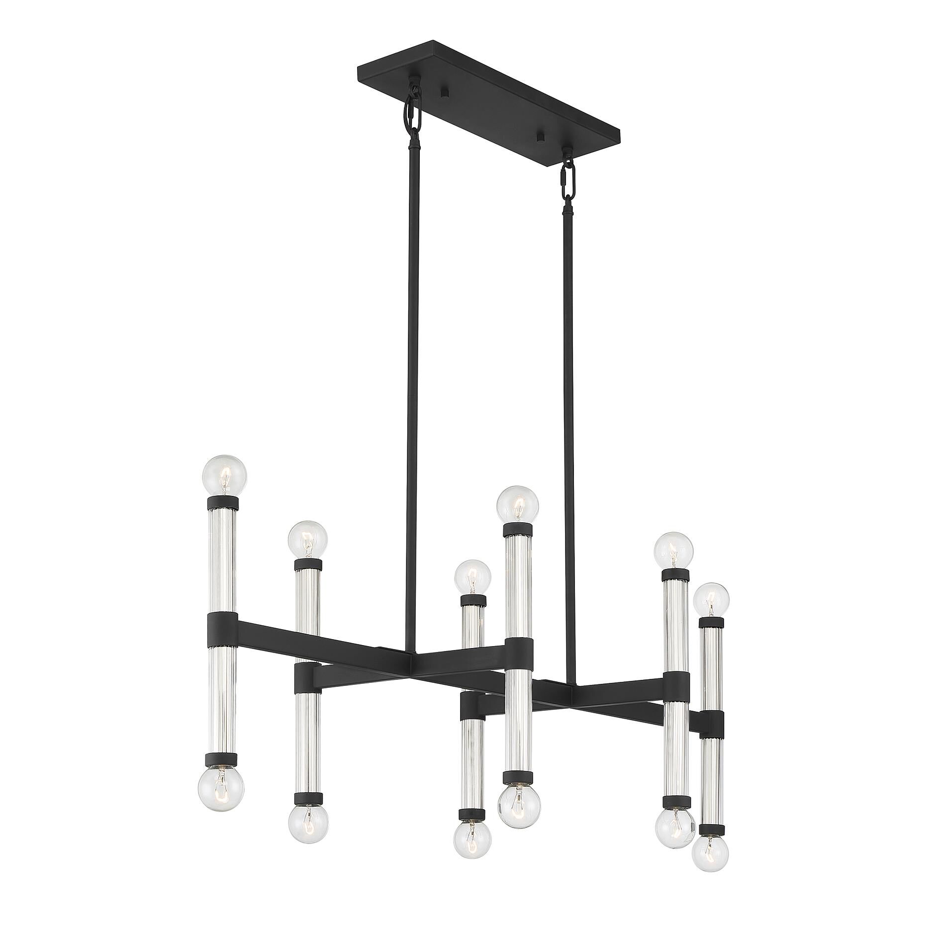 Lighting One Kingsburg 38 Inch 12 Light Linear Suspension Light by Savoy House