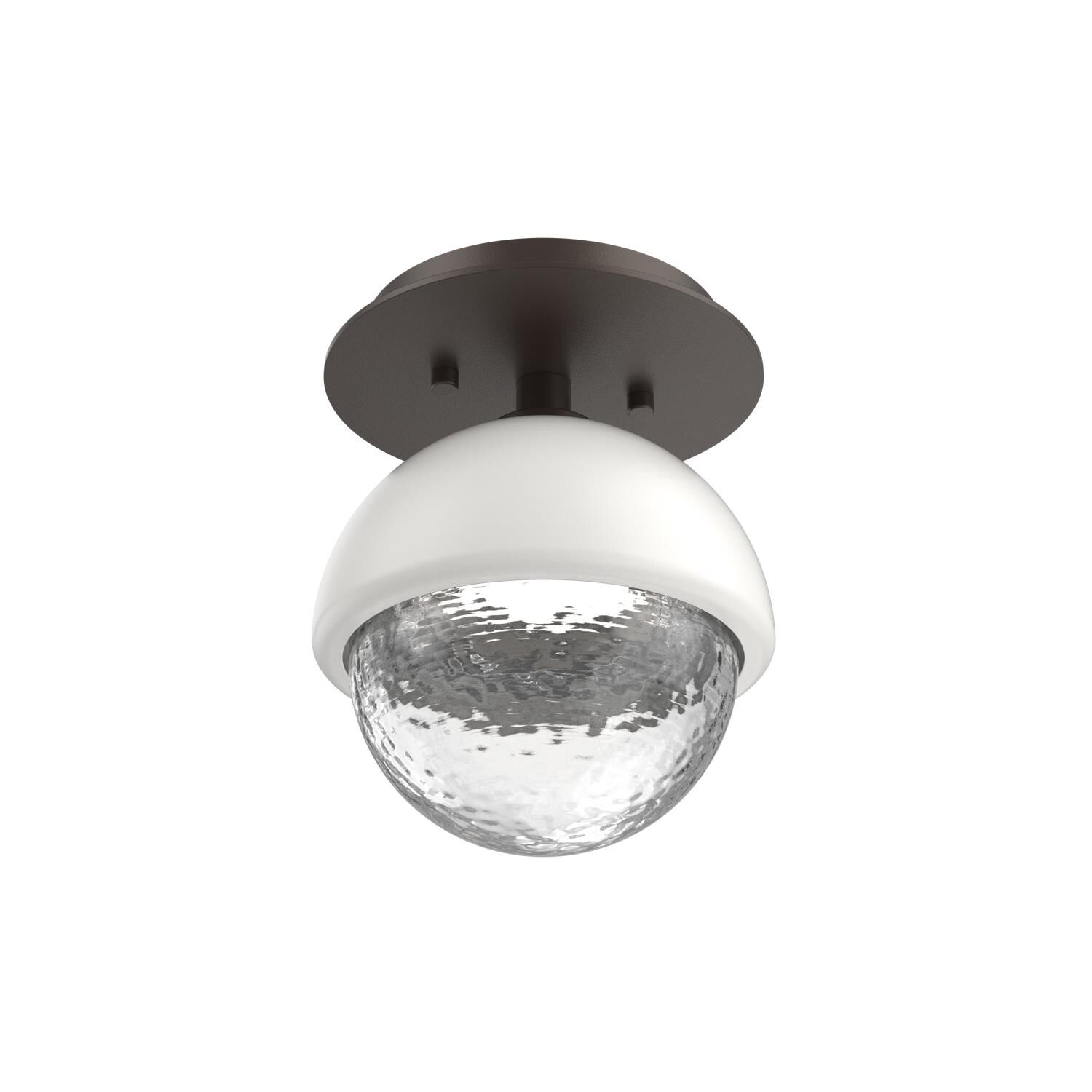 Shown in Flat Bronze finish and Clear glass and Salt White accent