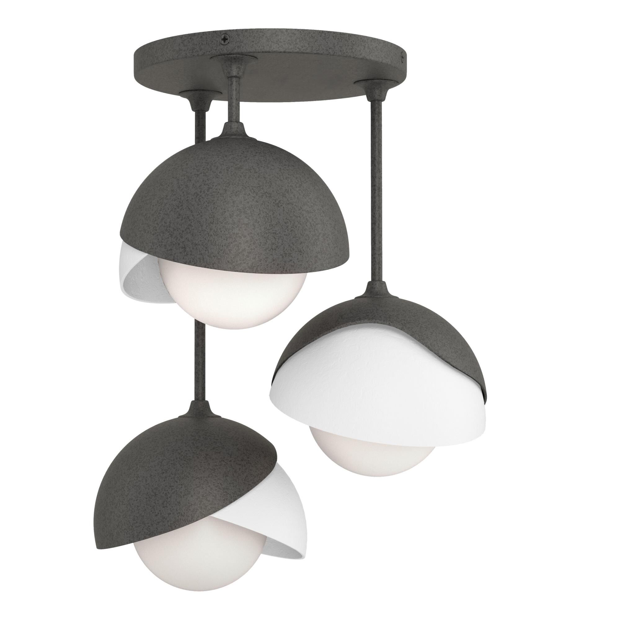 Brooklyn 12 Inch Semi Flush Mount,