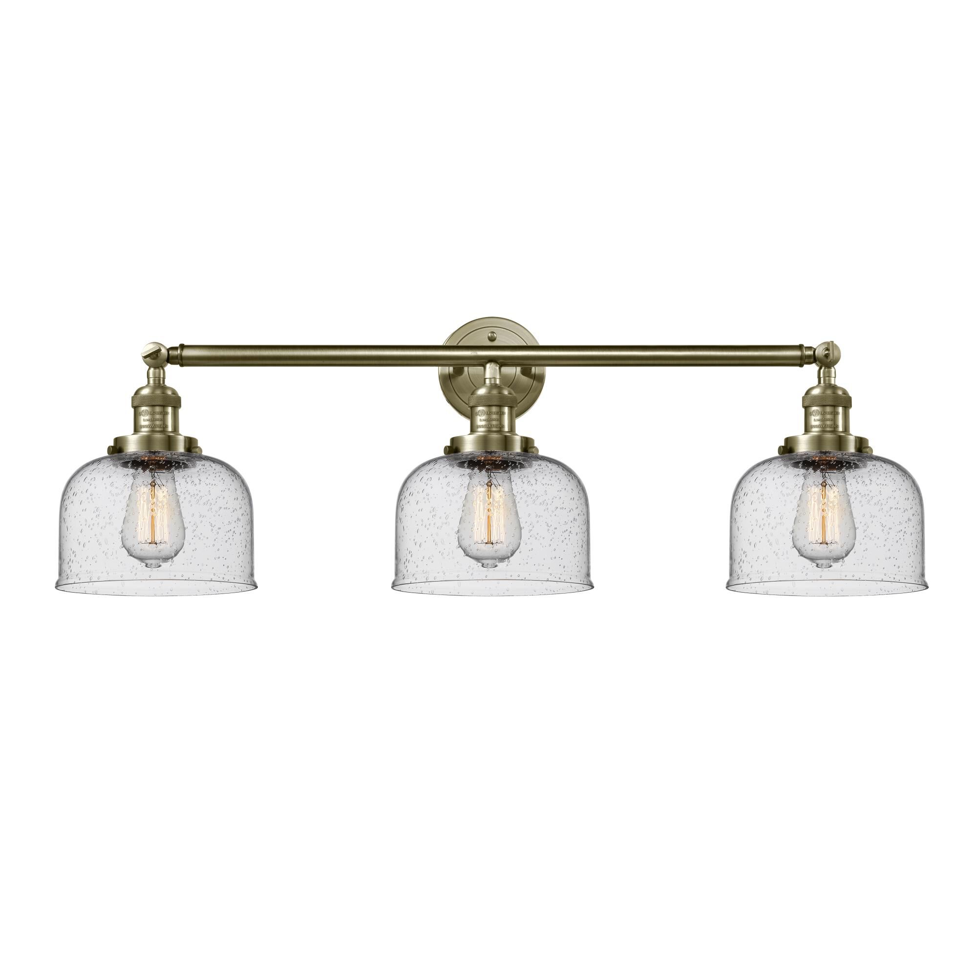 Bruno Marashlian Large Bell 32 Inch 3 Light Bath Vanity Light by Innovations Lighting