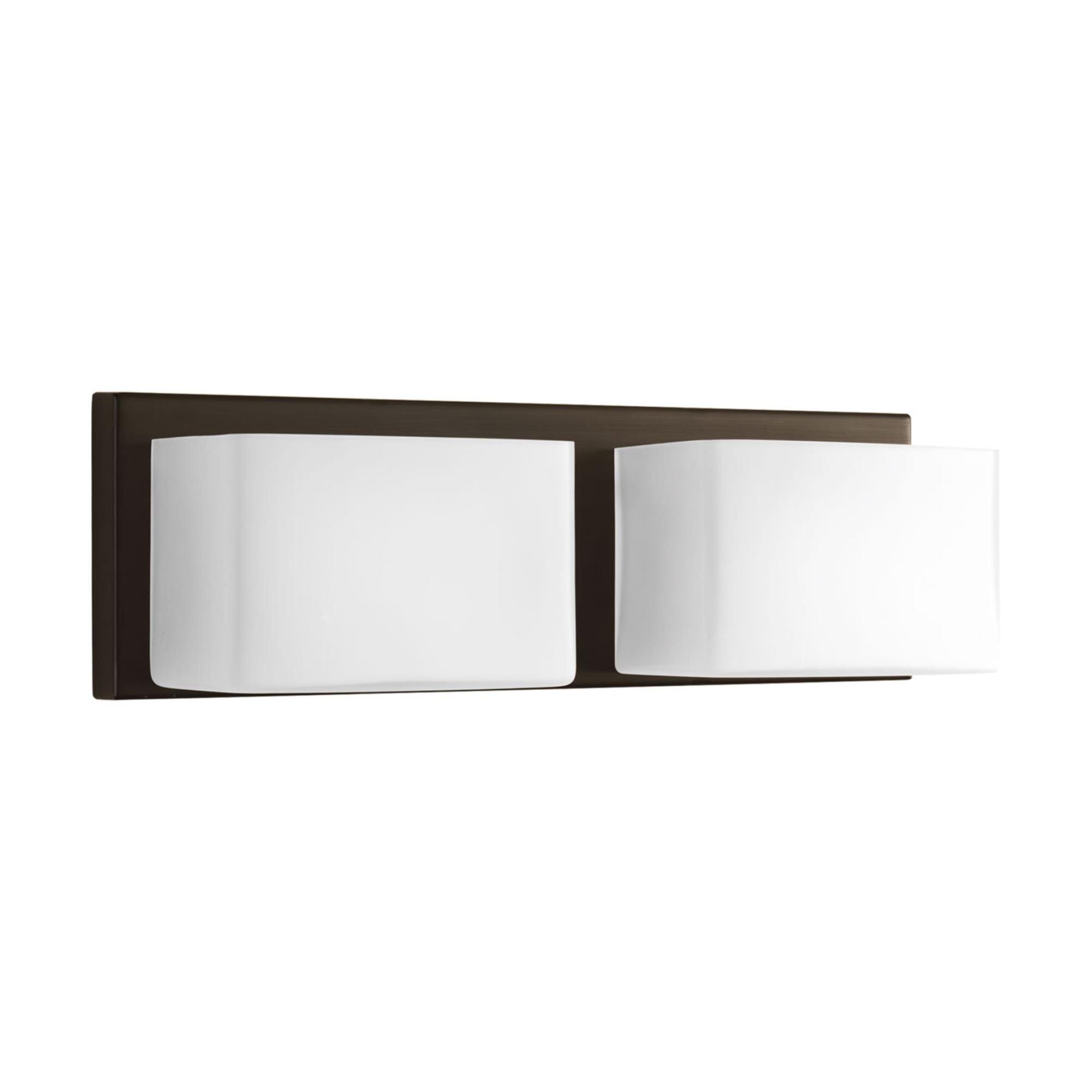 Shown in Antique Bronze finish and Etched glass