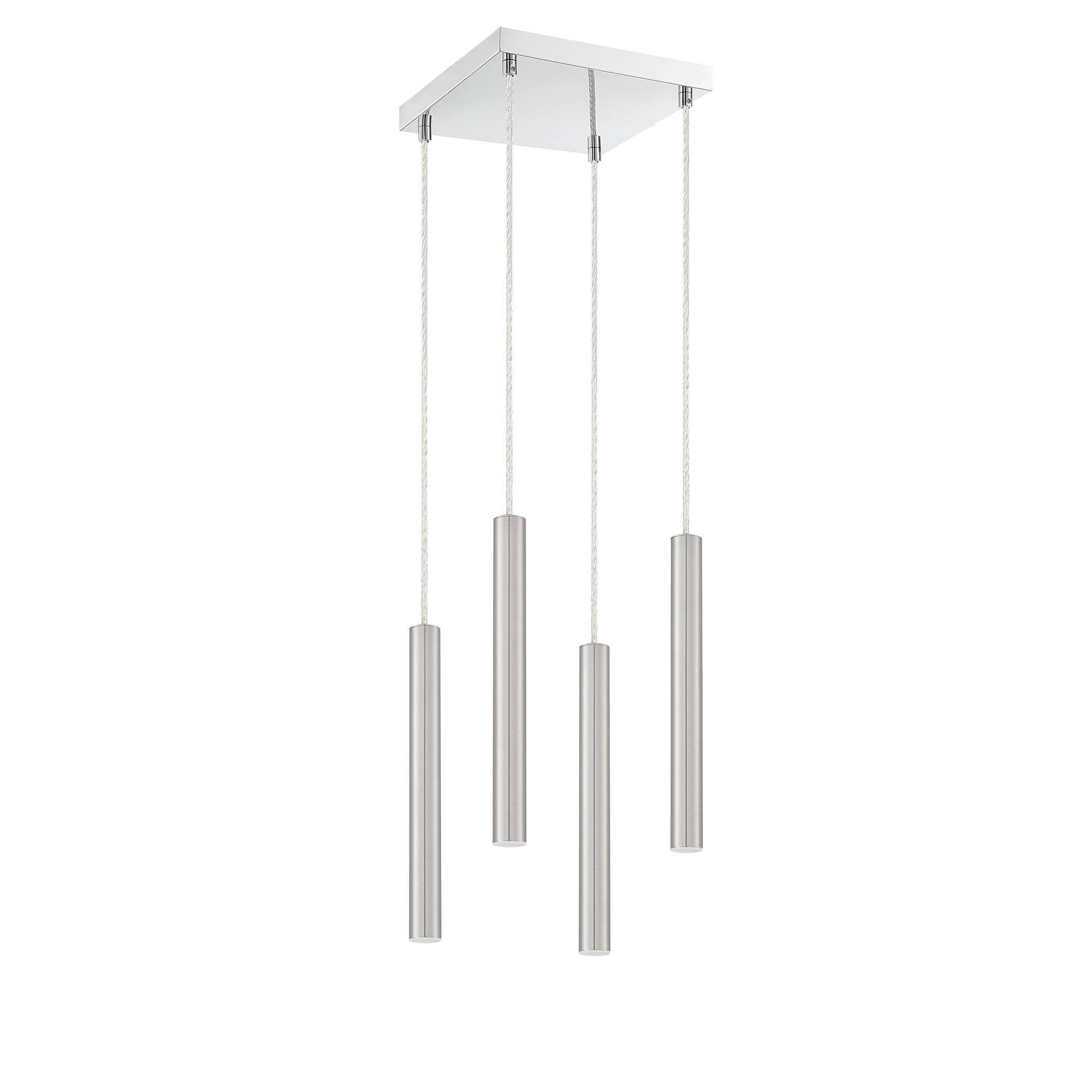 Shown in Chrome finish and Steel glass and Steel shade