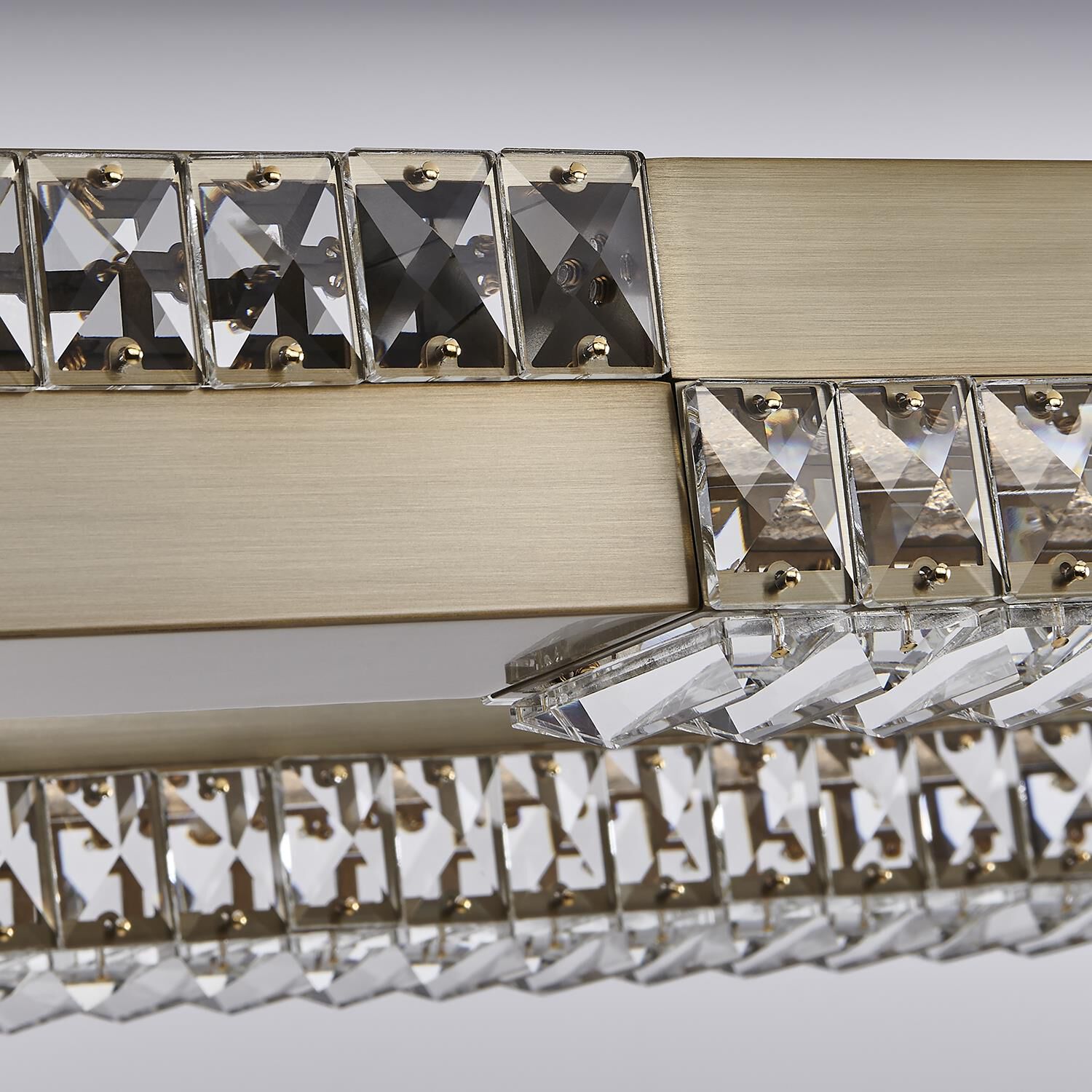 Shown in Winter Brass finish and Firenze Clear crystal