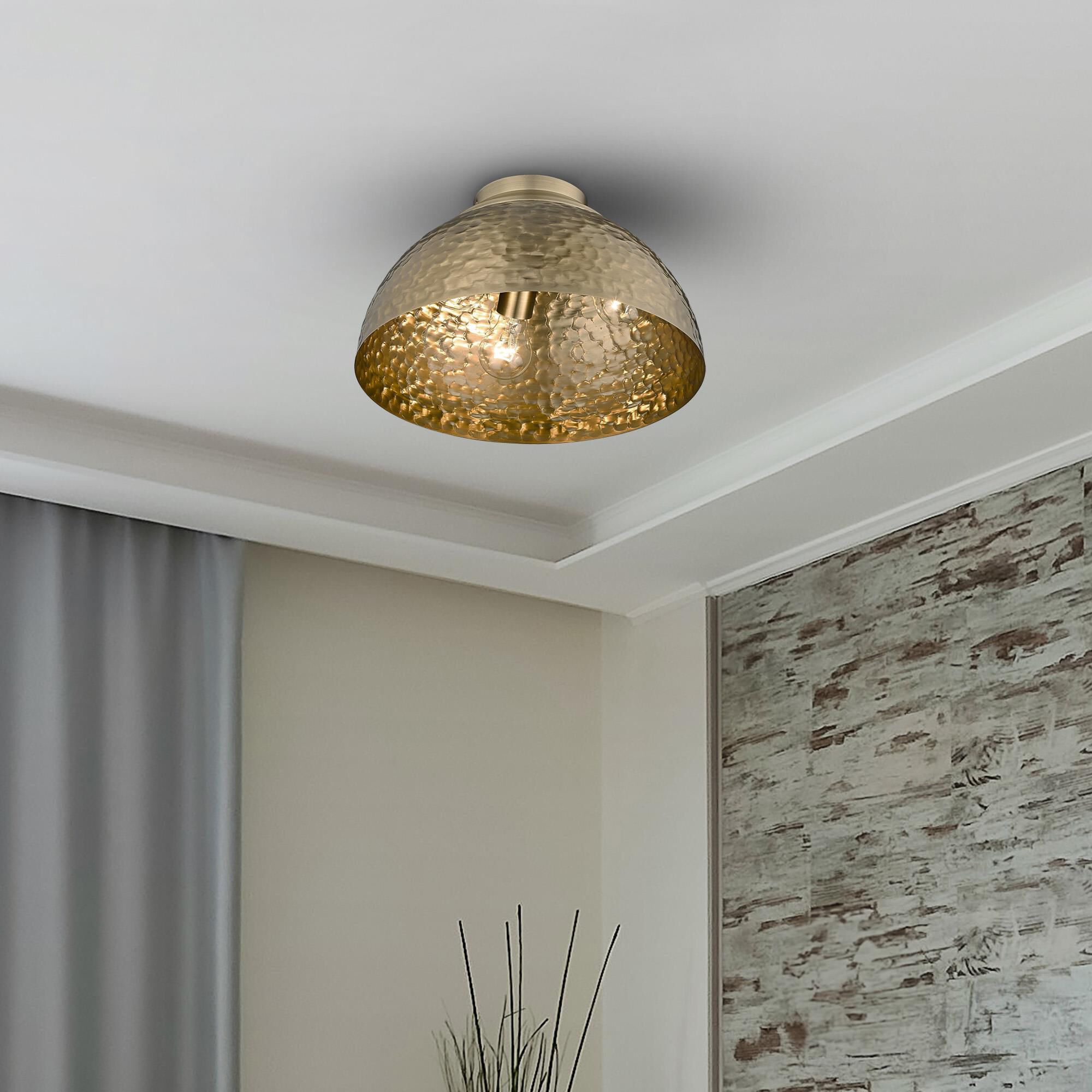 Shepard 14 Inch Flush Mount by Golden Lighting