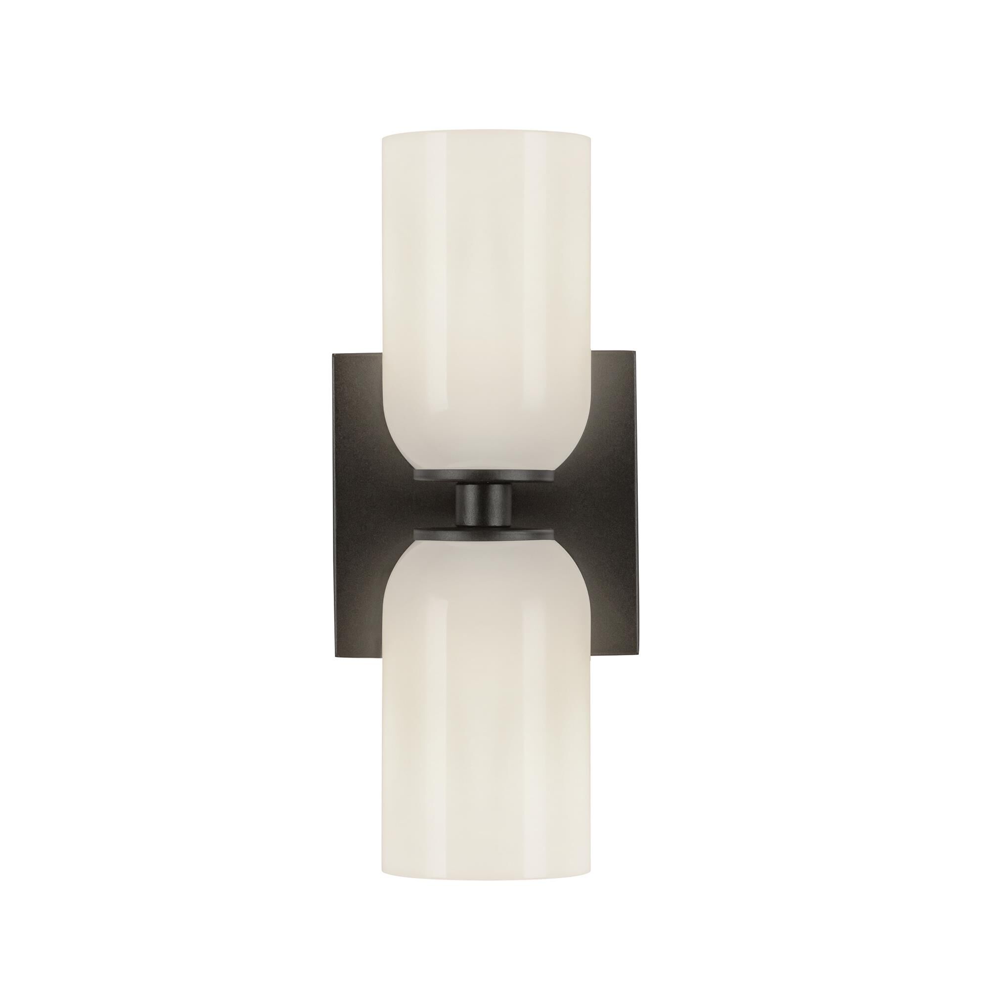 Shown in Black/Glossy Opal Glass finish and Opal Glass shade