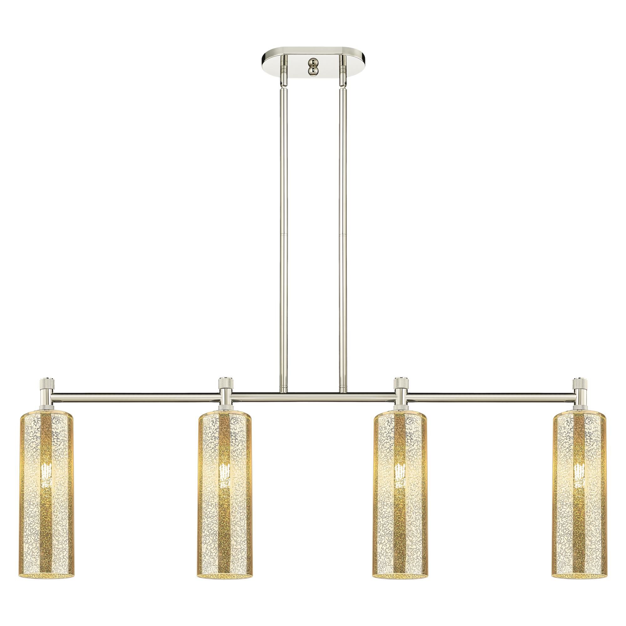 Shown in Polished Nickel finish and Mercury glass