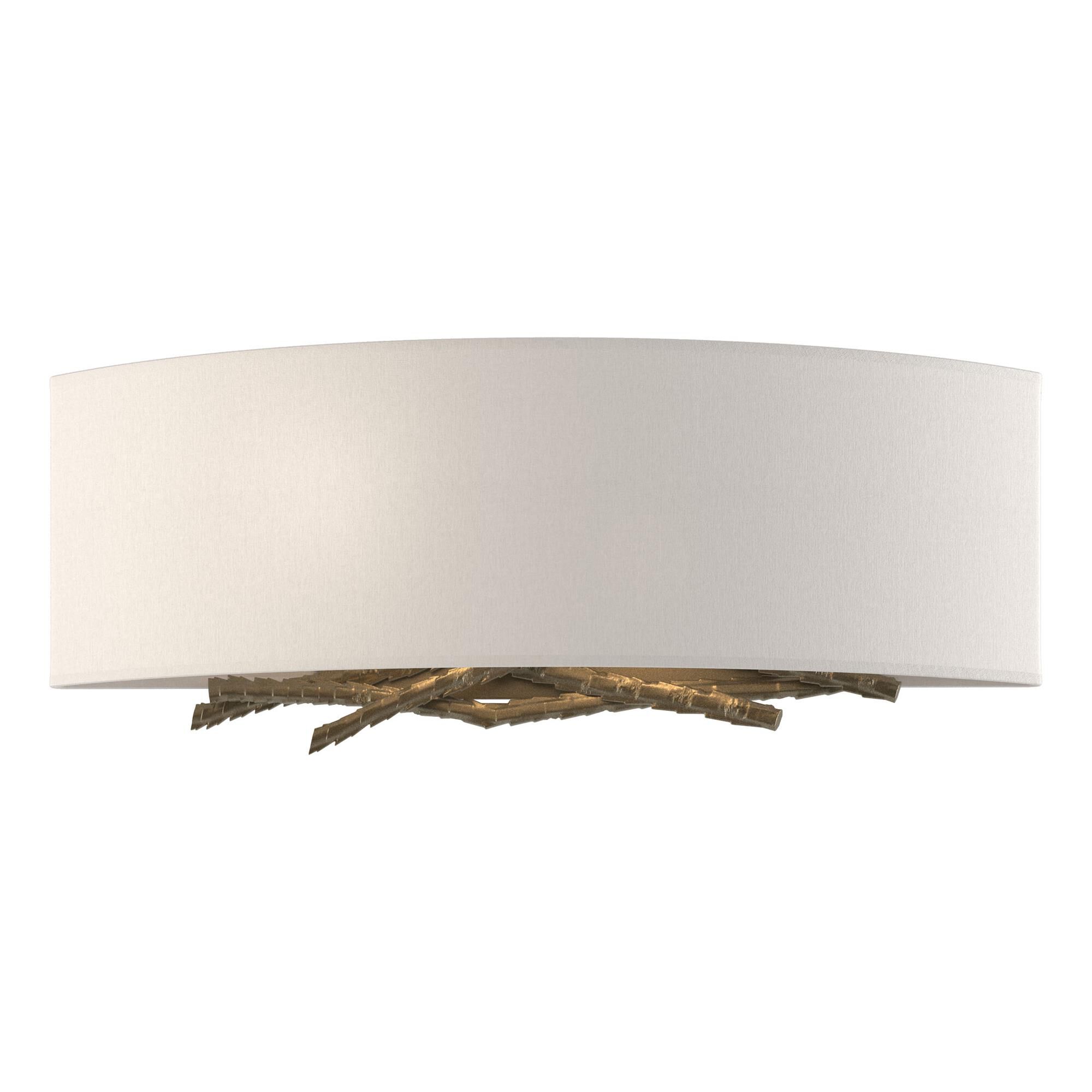 Shown in Soft Gold finish and Flax shade