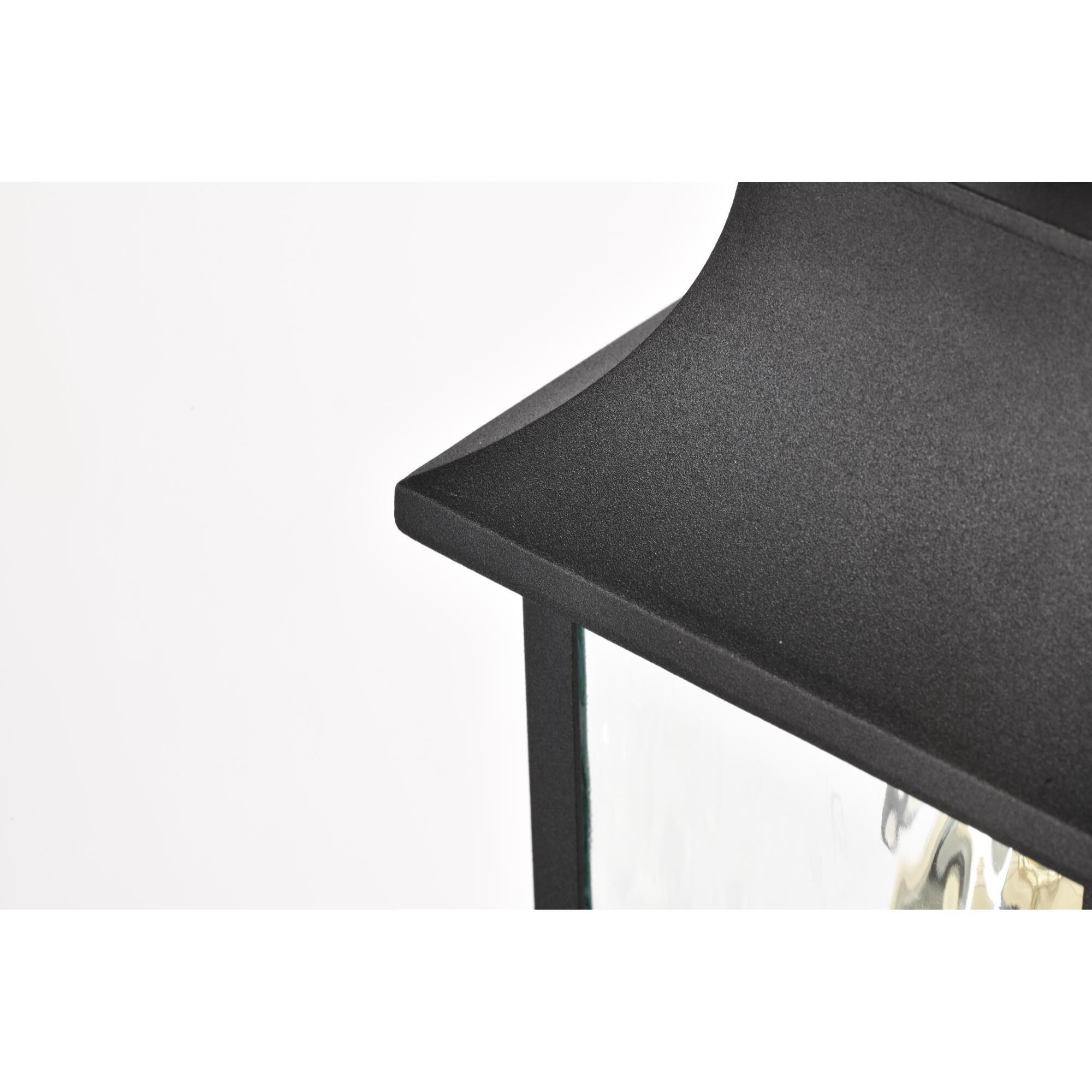 Shown in Matte Black finish and Clear Water glass