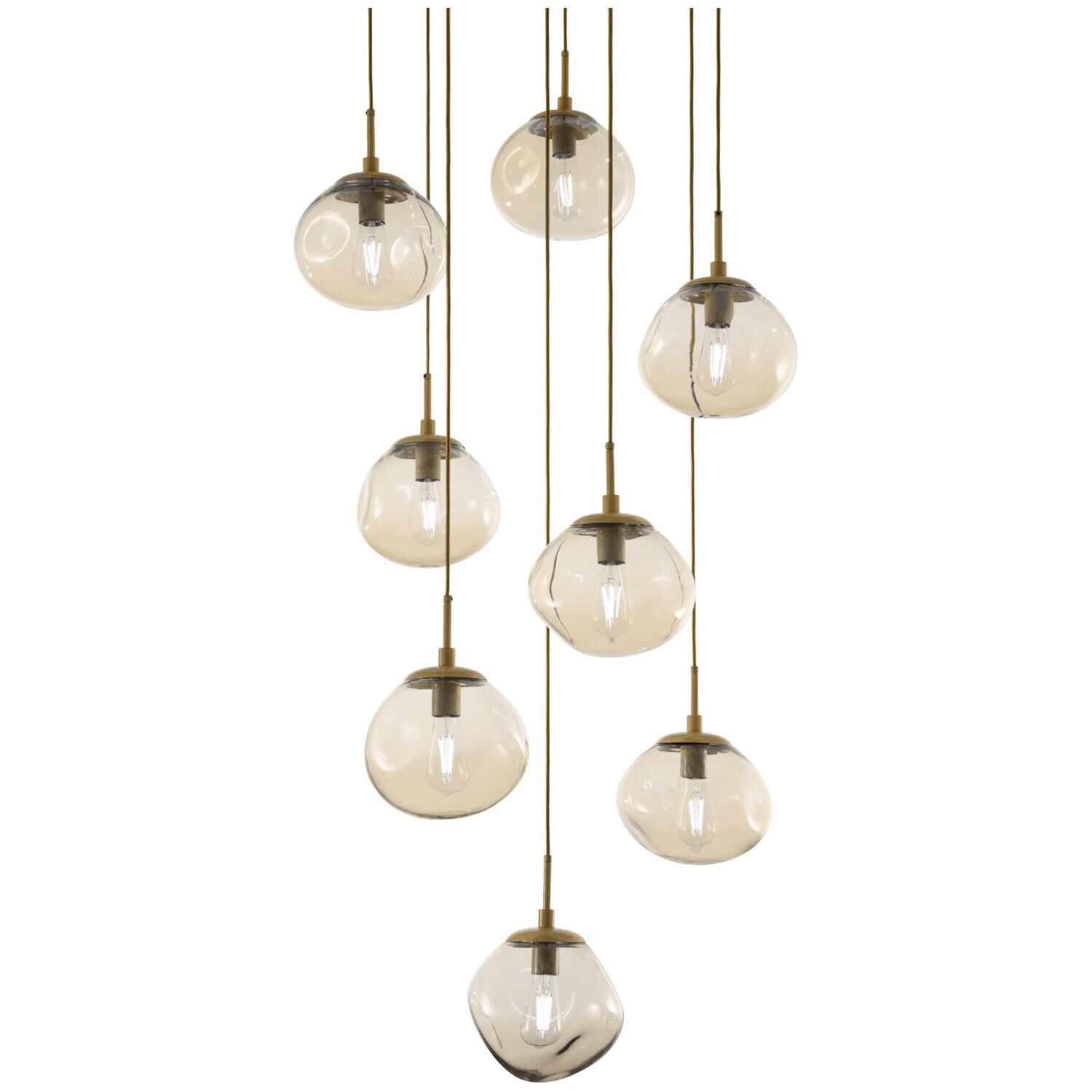 Levi Wilson Nebula 31 Inch 8 Light Multi Light Pendant by Hammerton Studio