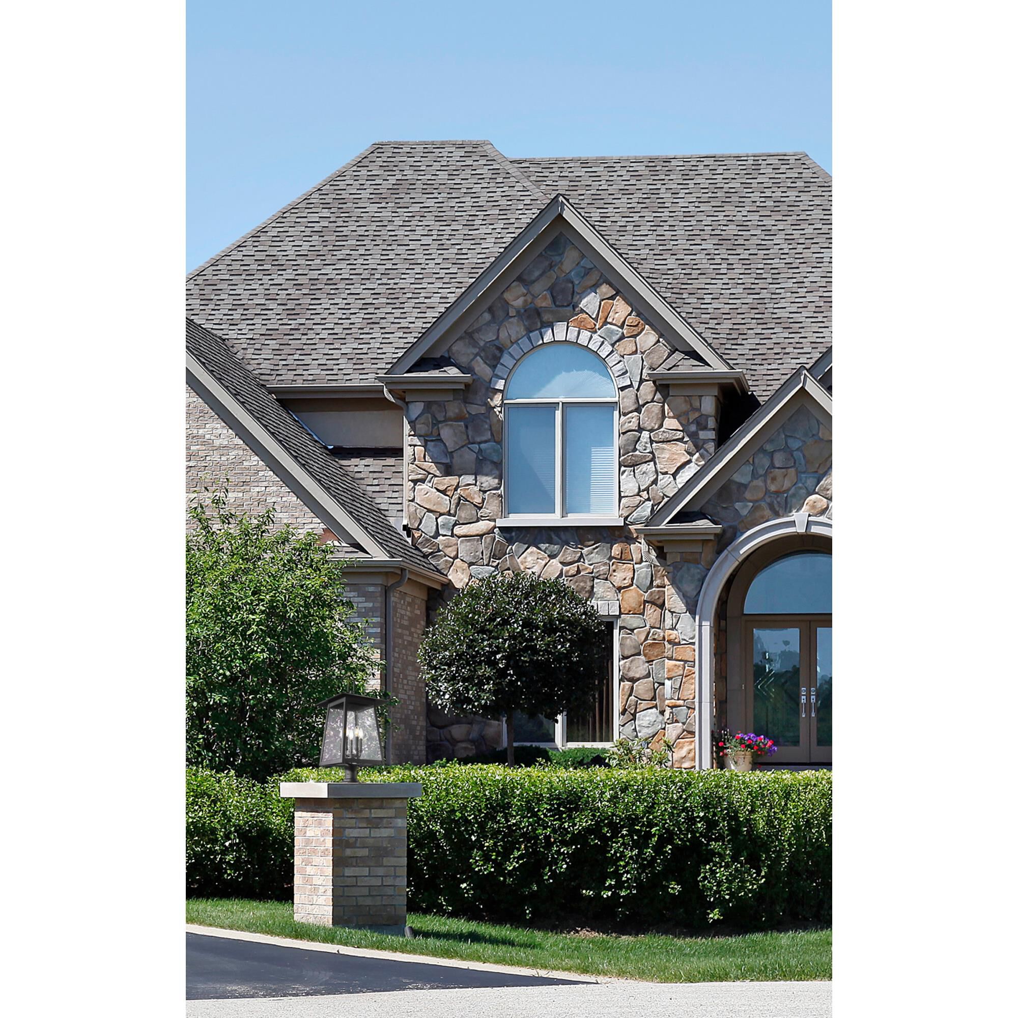 Shown in Black finish and Clear Seedy glass and Clear Seedy shade