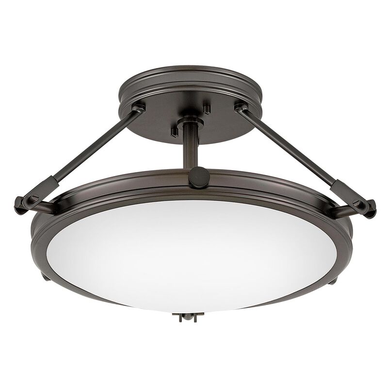 Collier 16 Inch 3 Light Semi Flush Mount by Hinkley