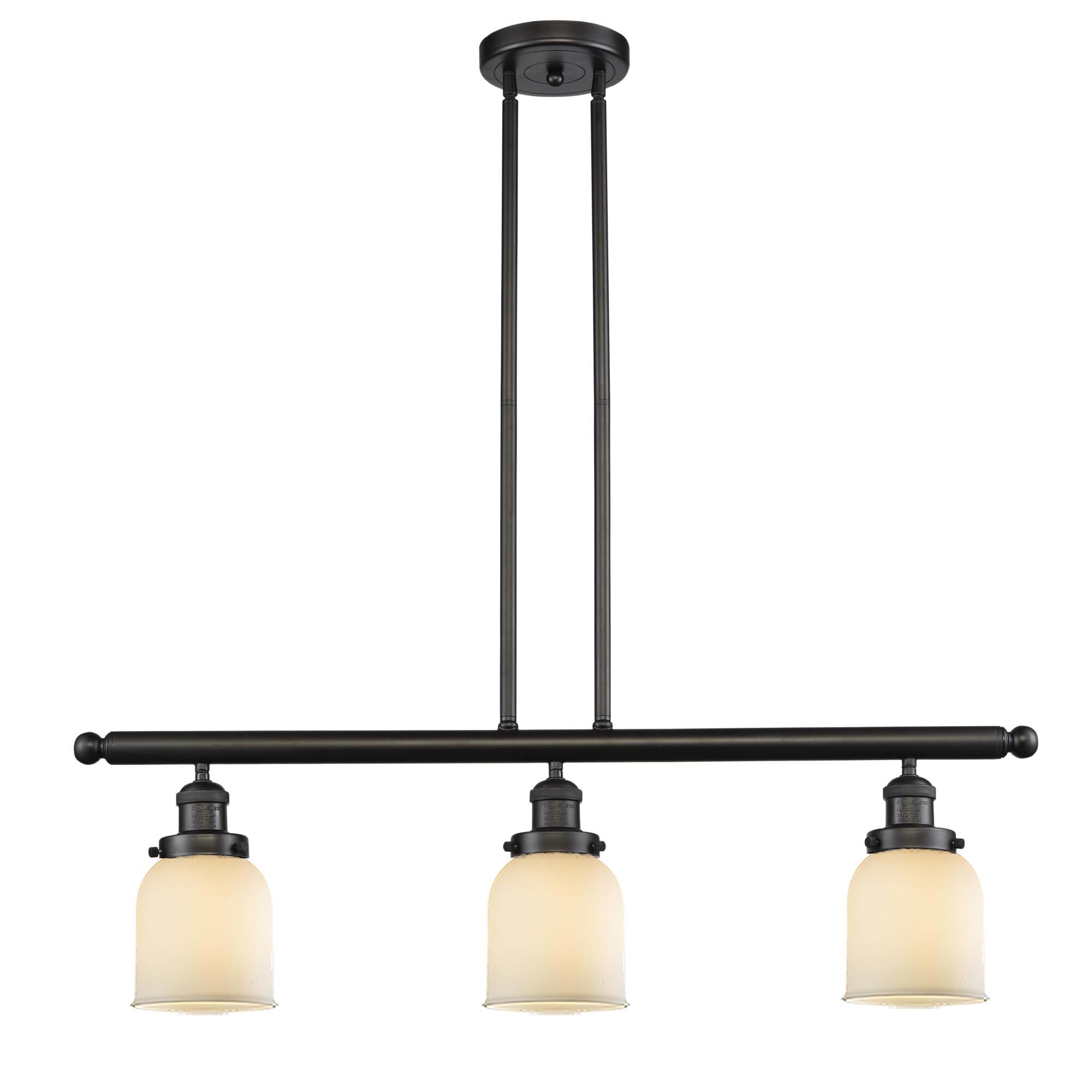 Bruno Marashlian Small Bell 36 Inch 3 Light Linear Suspension Light by Innovations Lighting