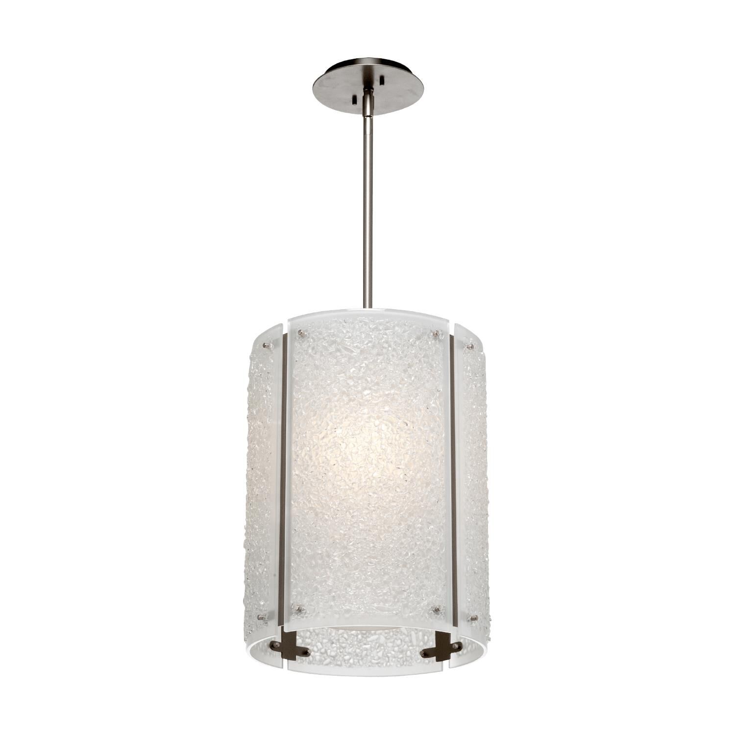 Shown in Beige Silver finish and Rimelight Frosted glass