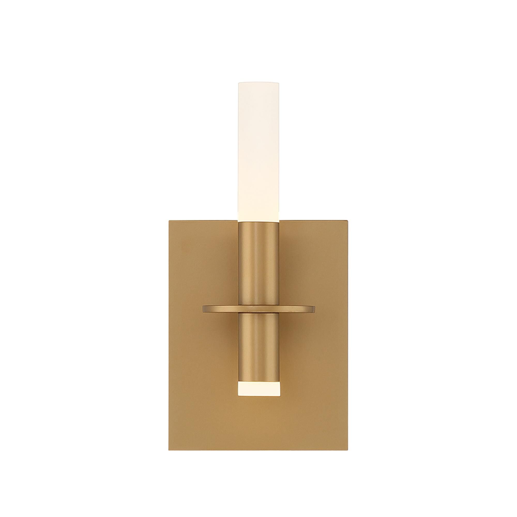 Shown in Gold finish and Frosted White Acrylic glass