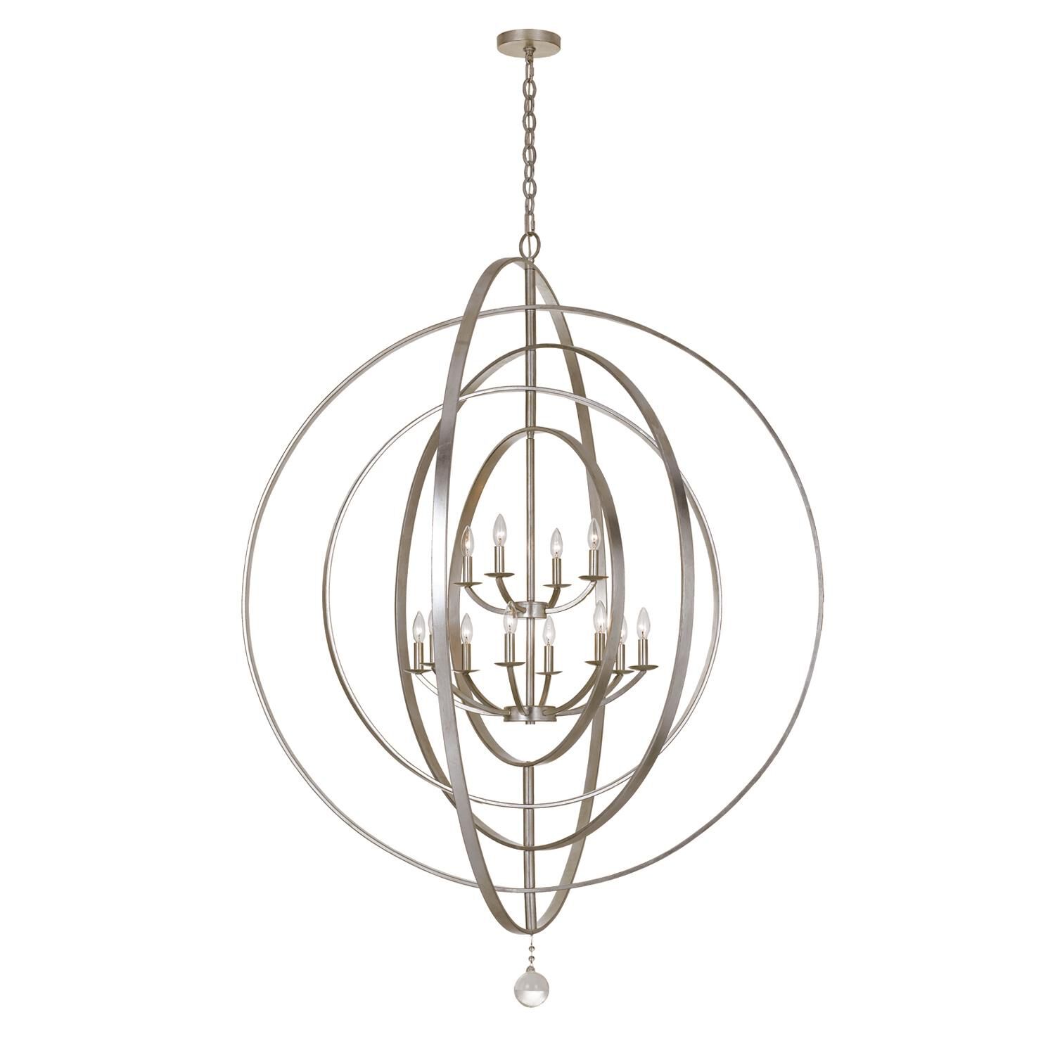 Luna 60 Inch 12 Light Chandelier by Crystorama