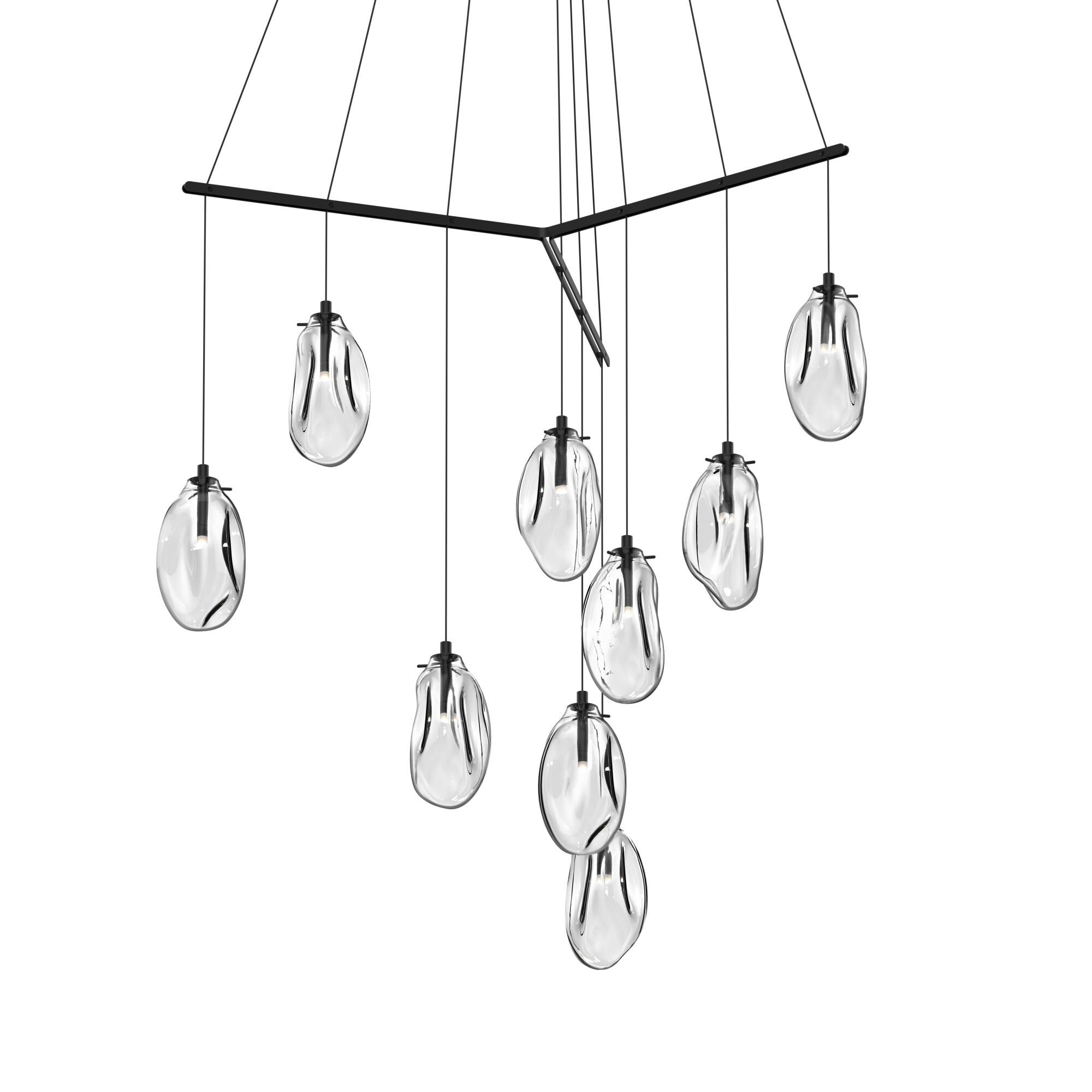 Liquid 51 Inch 9 Light LED Multi Light Pendant by SONNEMAN