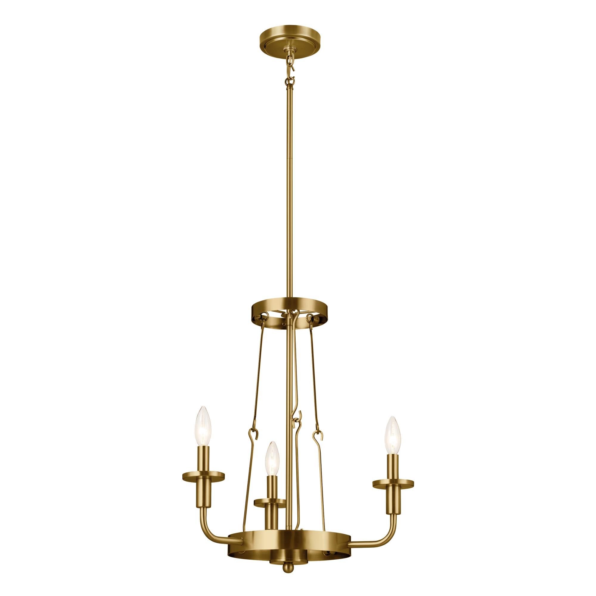 Vetivene 19 Inch 3 Light Mini Chandelier by Kichler Lighting
