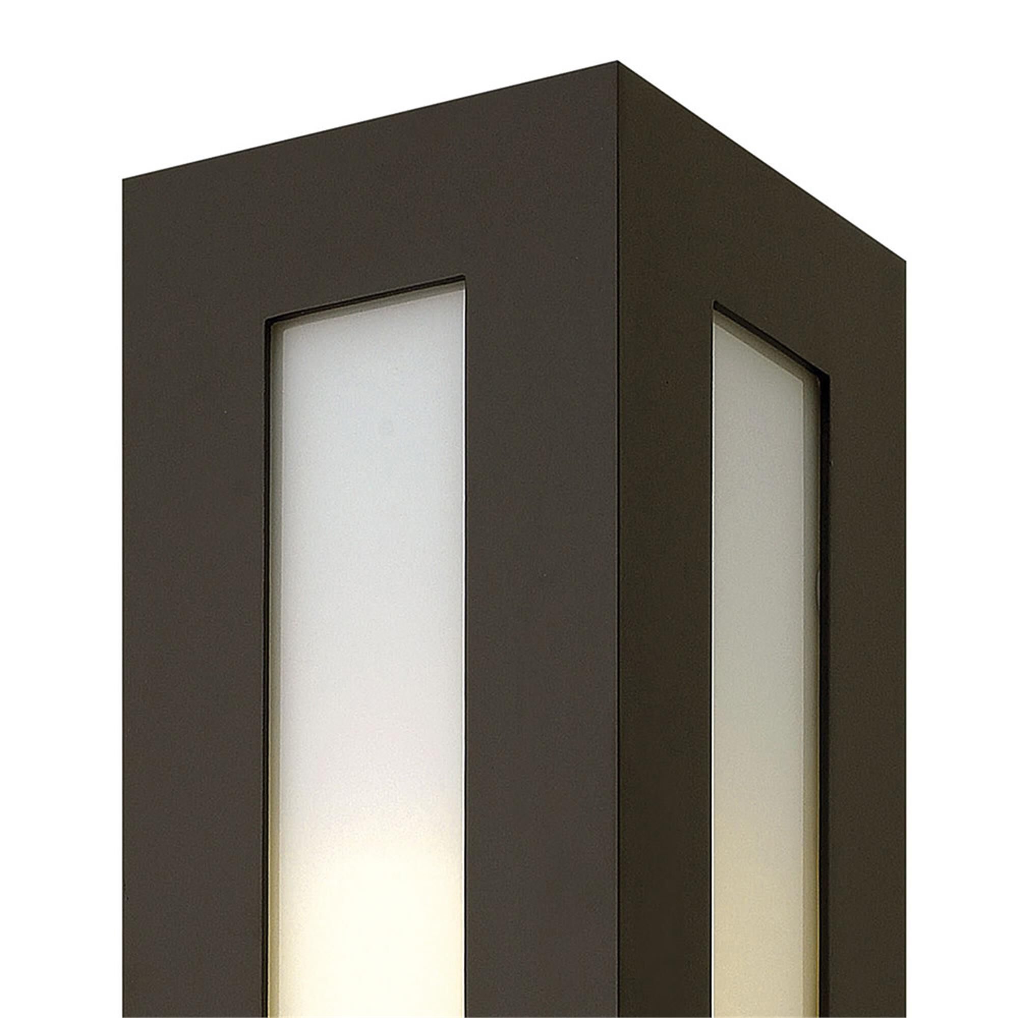 Shown in Bronze finish and Clear Painted White Inside glass