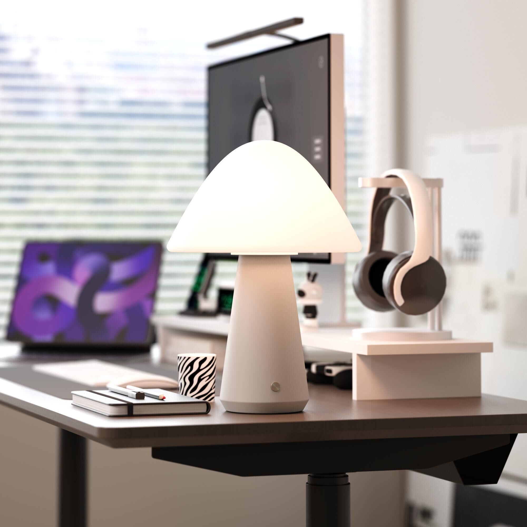 Kibun Mushroom 16 Inch Table Lamp by Bulbrite