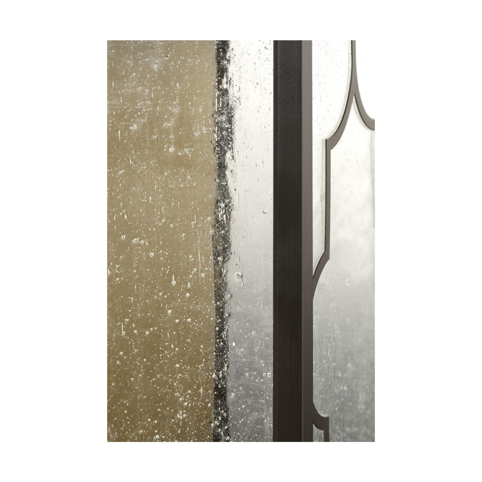 Shown in Architectural Bronze finish and Clear Seeded glass