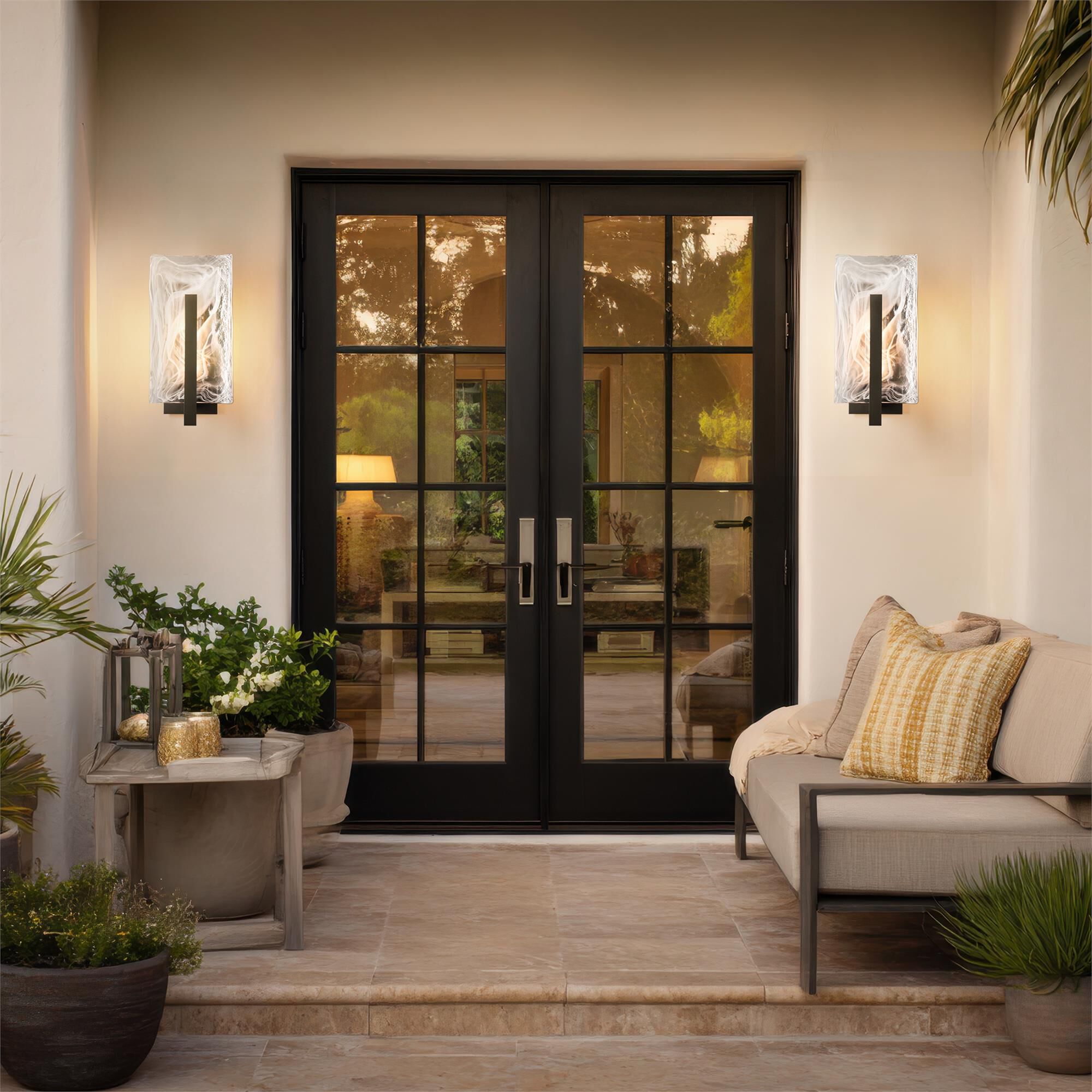 Shown in Coastal Dark Smoke finish and Clear glass