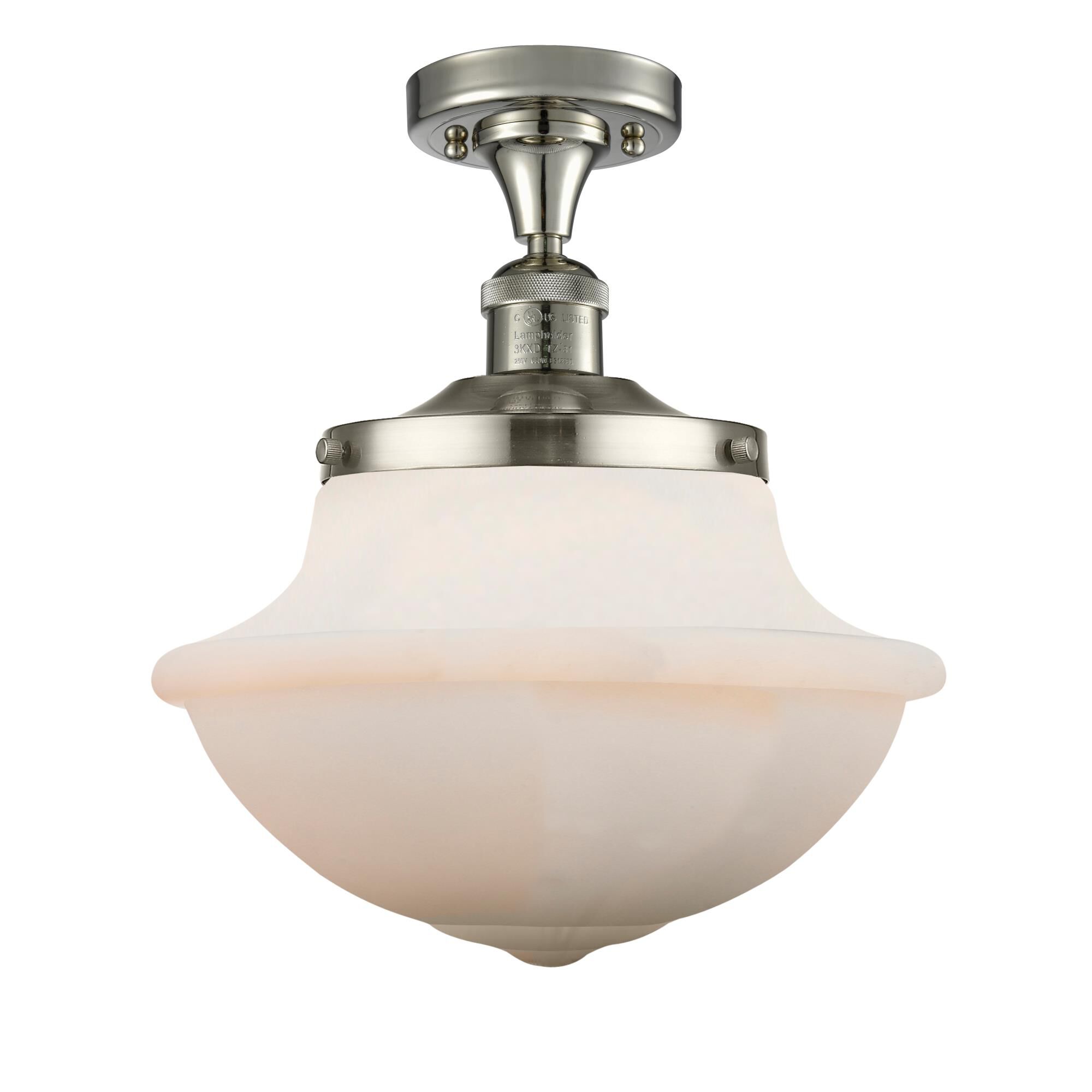 Bruno Marashlian Oxford 12 Inch 1 Light Semi Flush Mount by Innovations Lighting