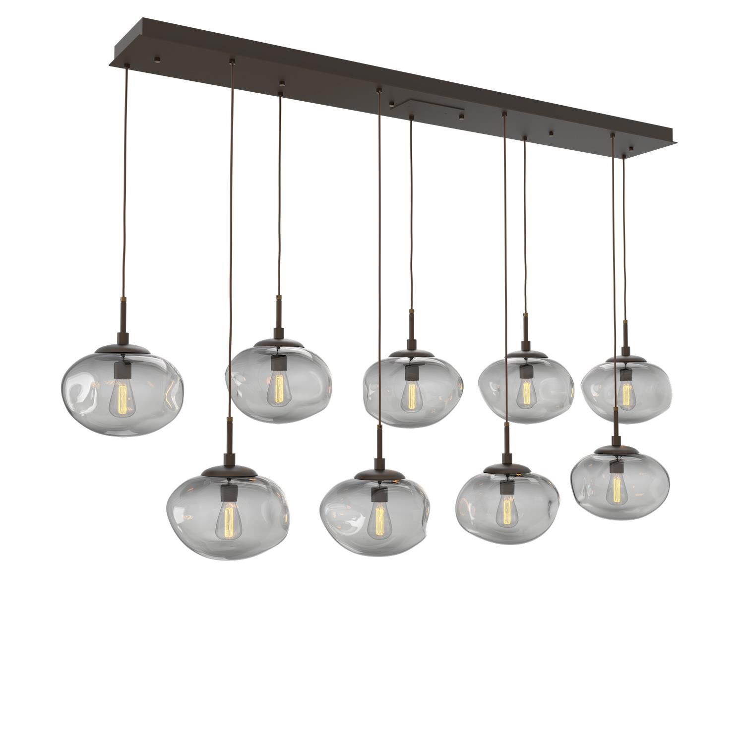 Levi Wilson Nebula 70 Inch 9 Light Linear Suspension Light by Hammerton Studio