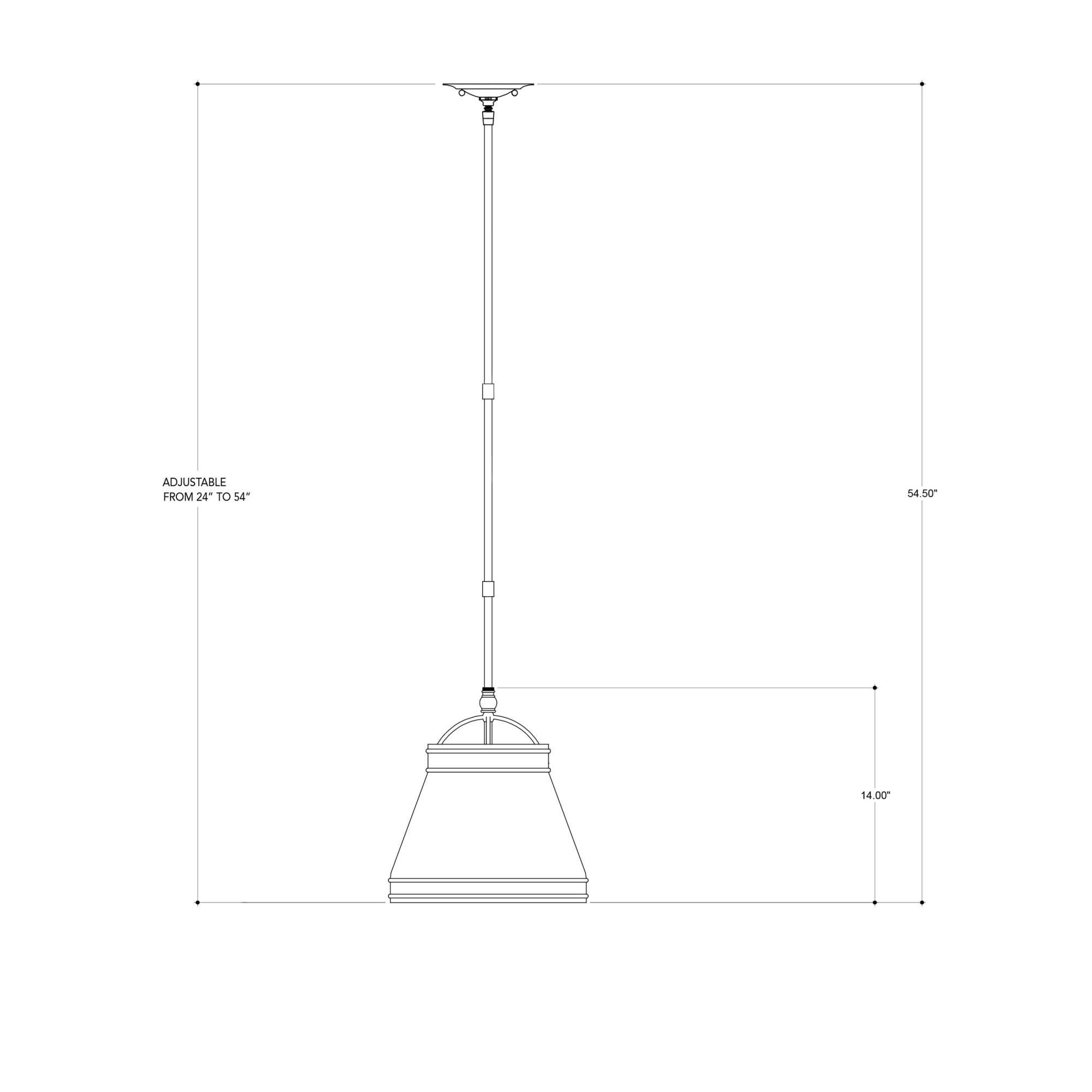 Currey and Company Lumley 13 Inch Large Pendant