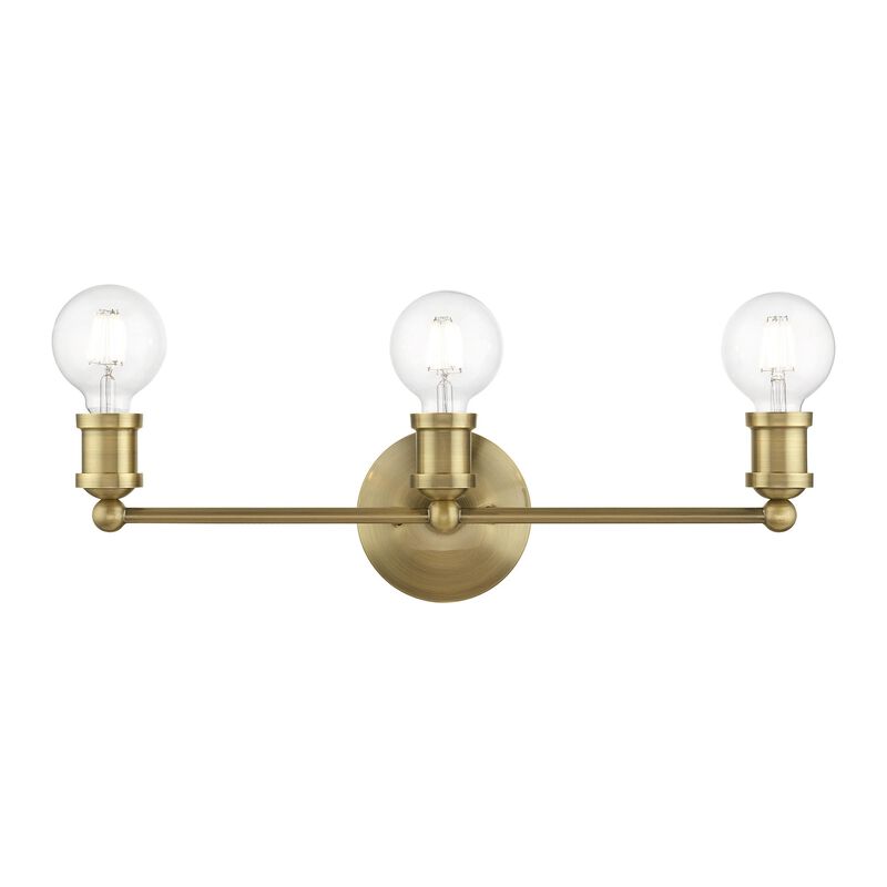 Lansdale 20 Inch 3 Light Bath Vanity Light by Livex Lighting