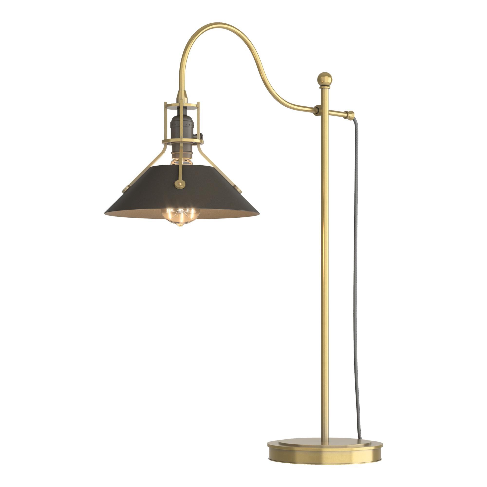 Shown in Modern Brass finish and Dark Smoke (07) accent