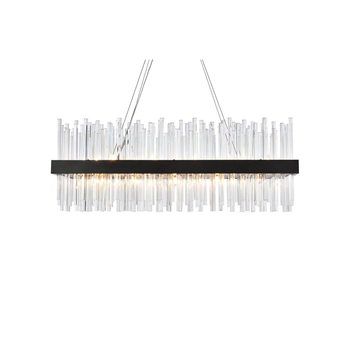 Shown in Black finish and Royal Cut Clear crystal