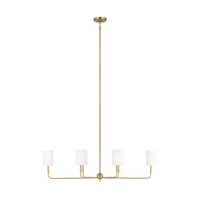 Sean Lavin Foxdale 44 Inch 6 Light Chandelier by Visual Comfort Studio Collection