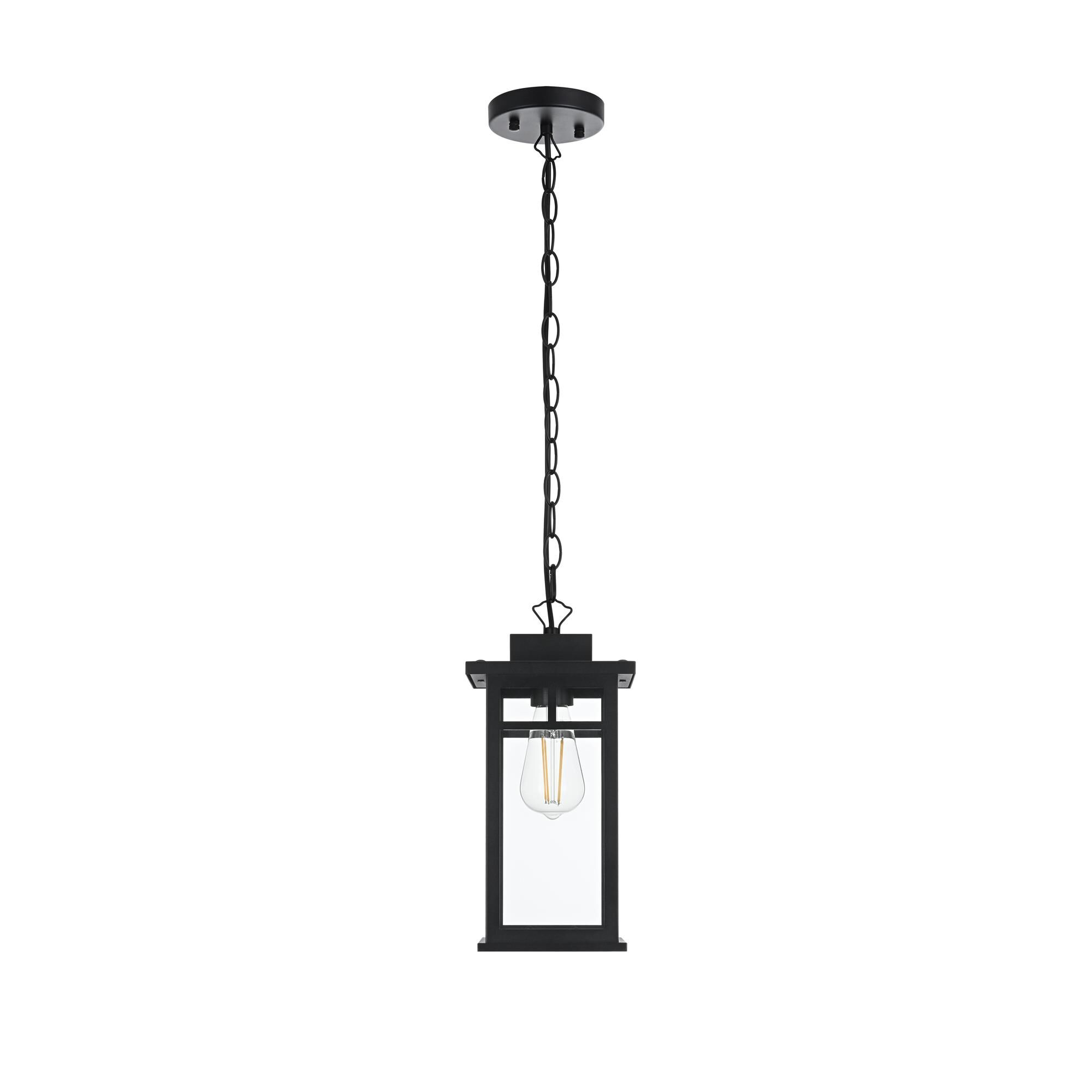 Mercer 7 Inch Outdoor Hanging Lantern by Elegant Lighting